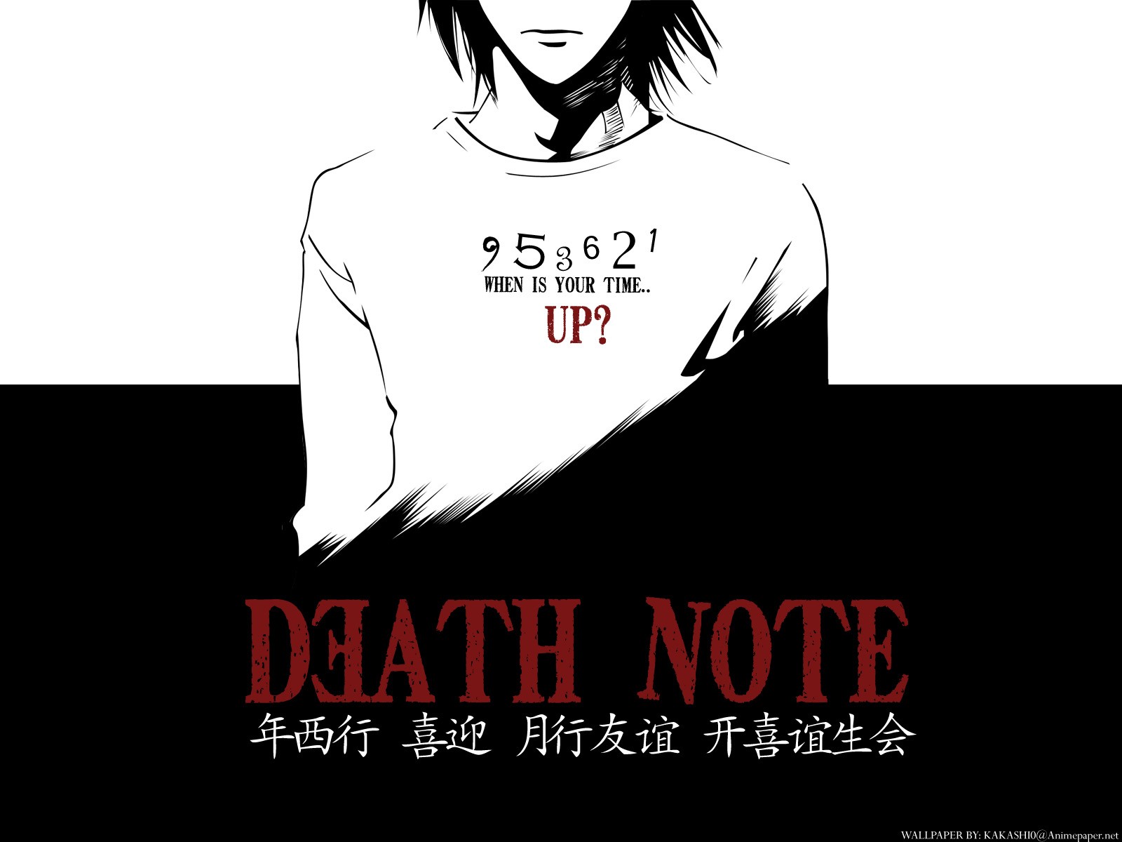 Anime 1600x1200 Death Note Lawliet Lawsford numbers artwork anime anime boys