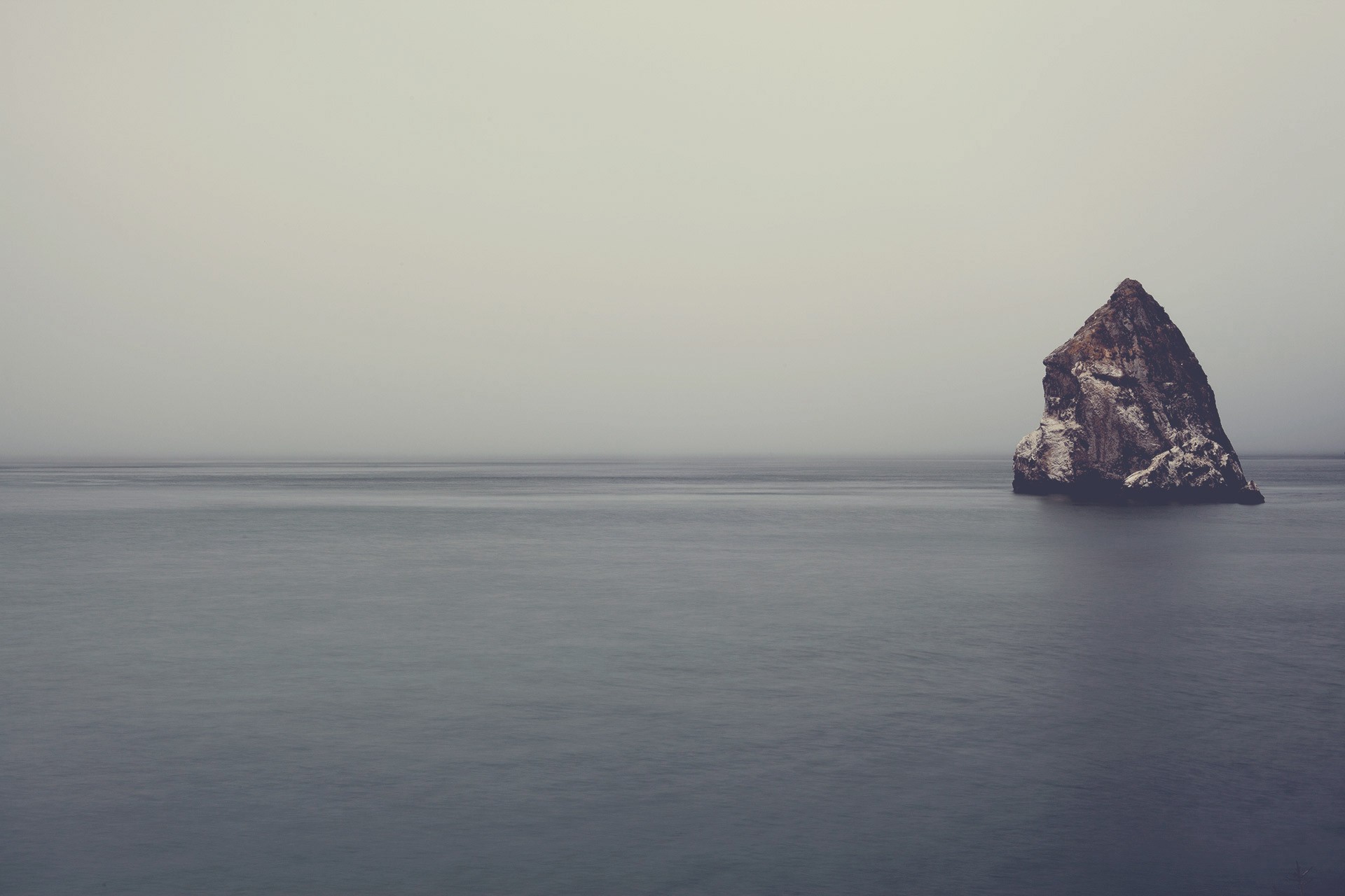 General 1920x1280 sea nature rocks calm mist gray water outdoors
