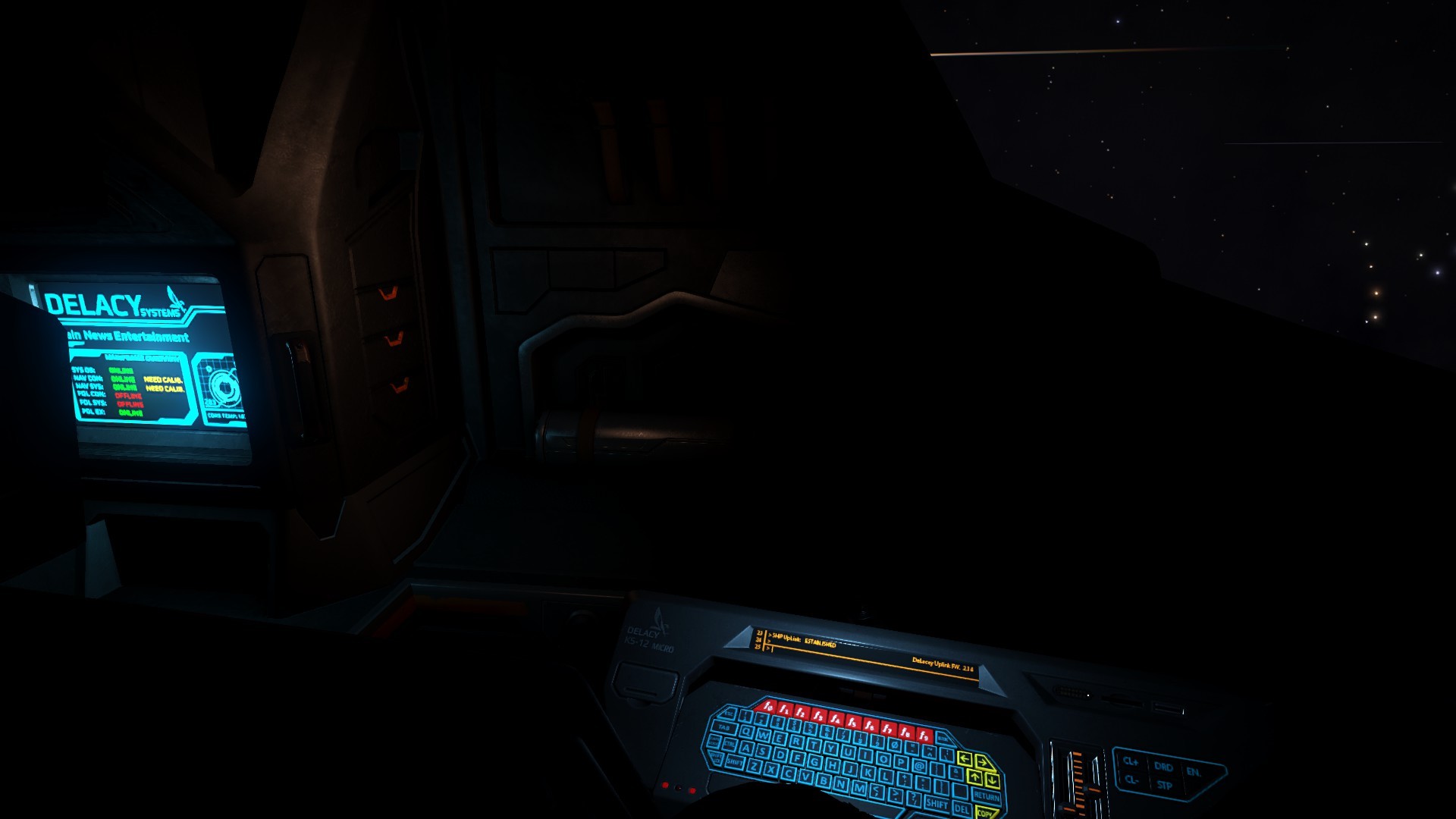 General 1920x1080 Elite: Dangerous video games space exploration POV cockpit screen shot PC gaming