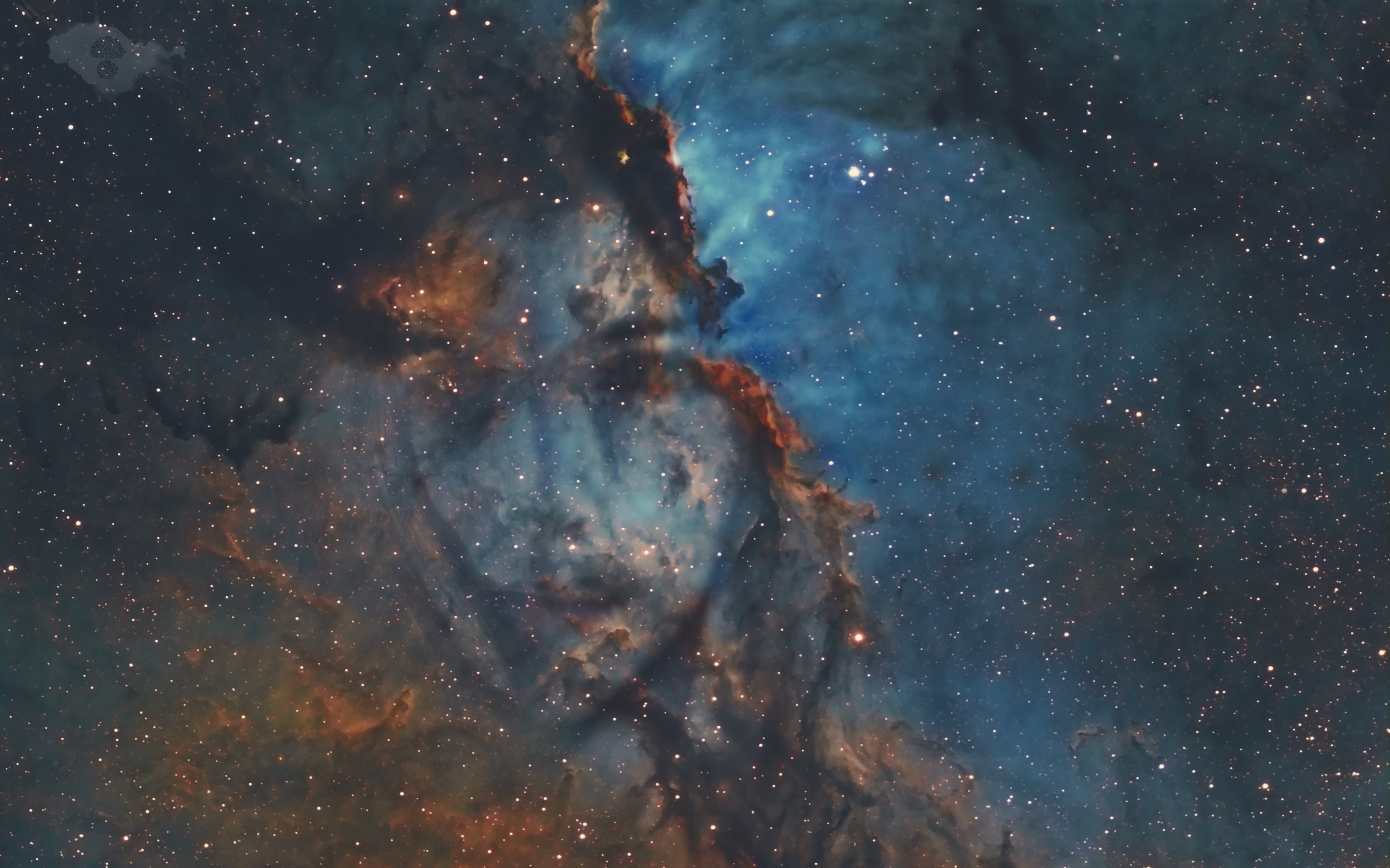 General 3200x2000 space stars nebula space art digital art