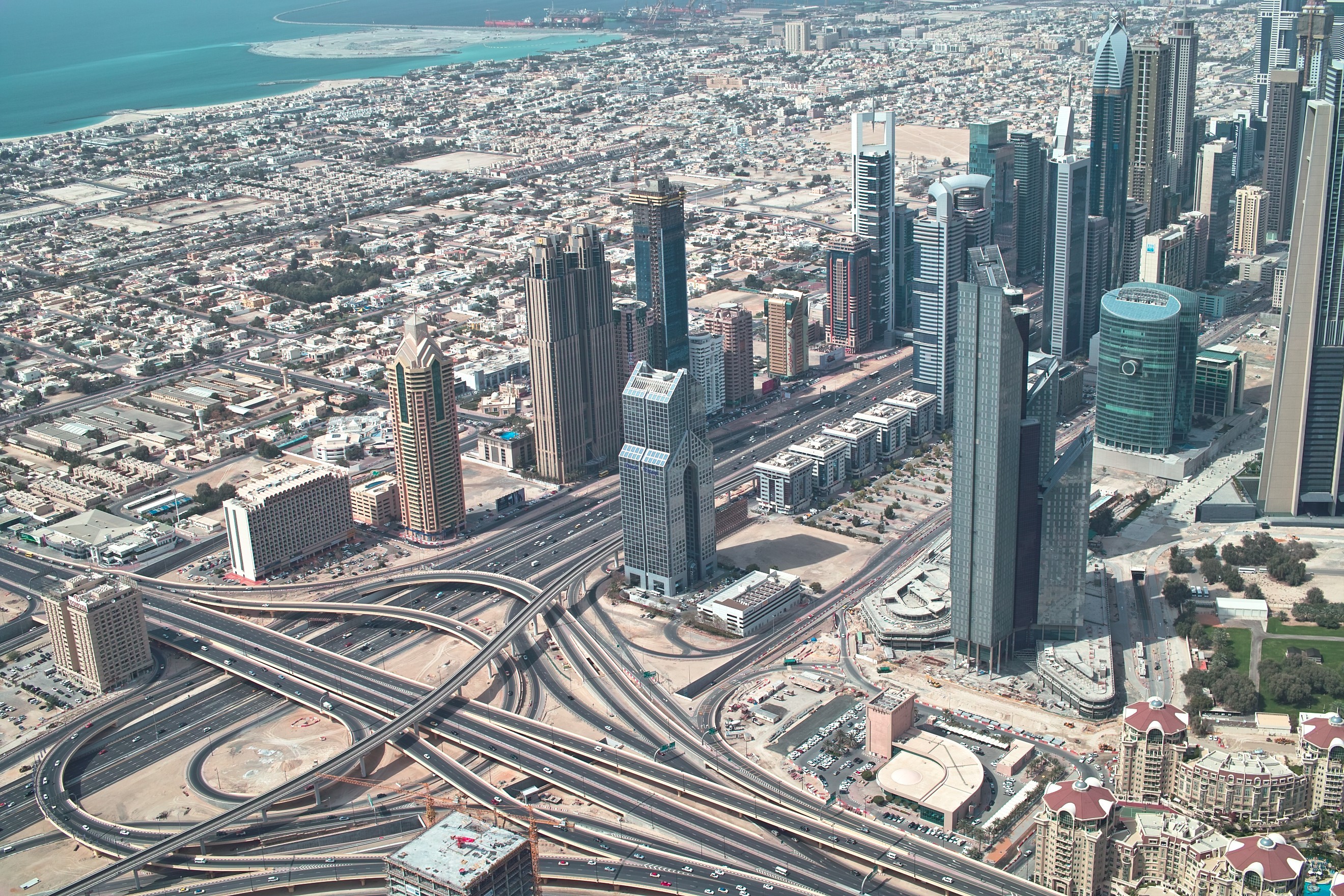 General 2640x1760 city cityscape road building Dubai