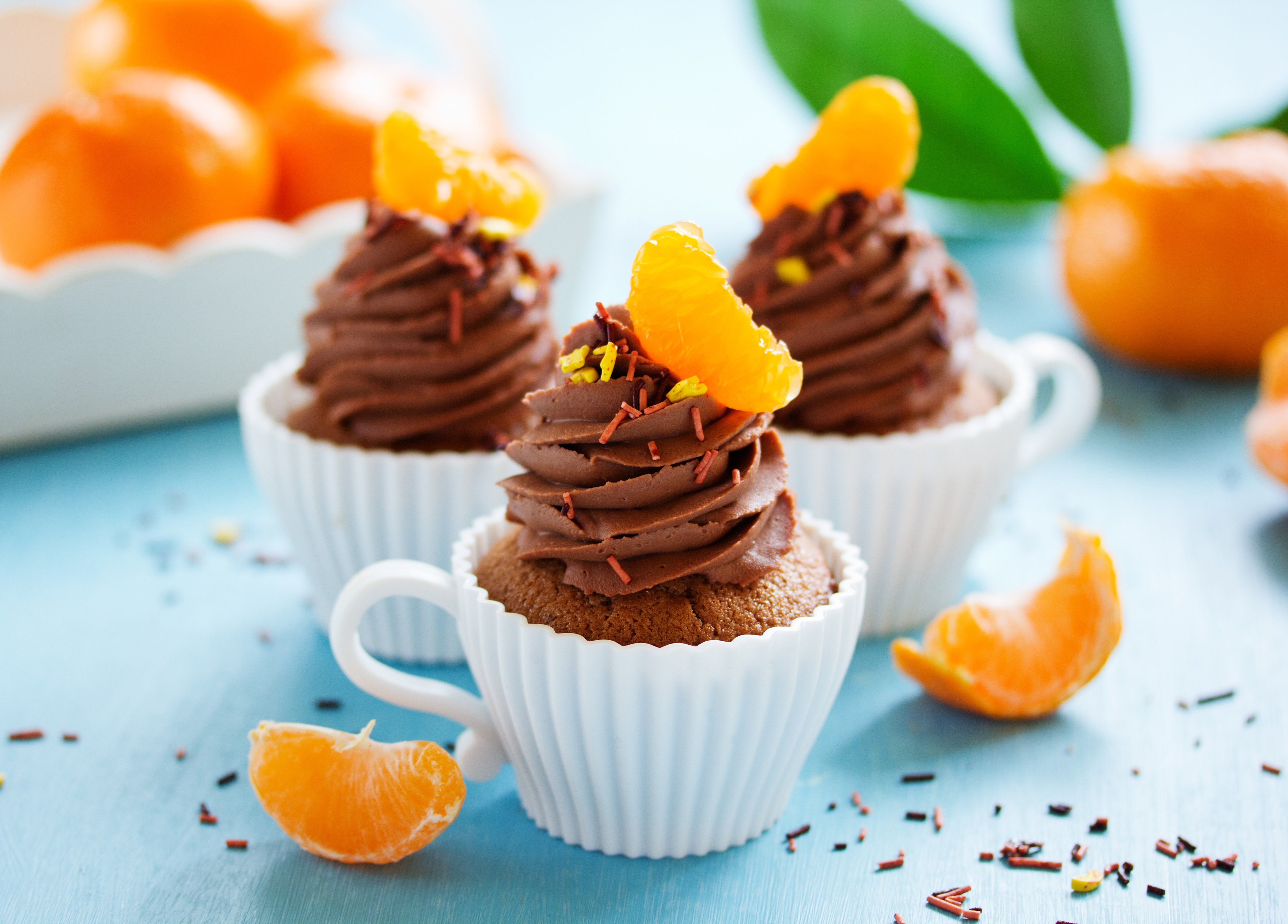 General 4816x3456 cupcakes orange (fruit) dessert sprinkles food sweets fruit closeup