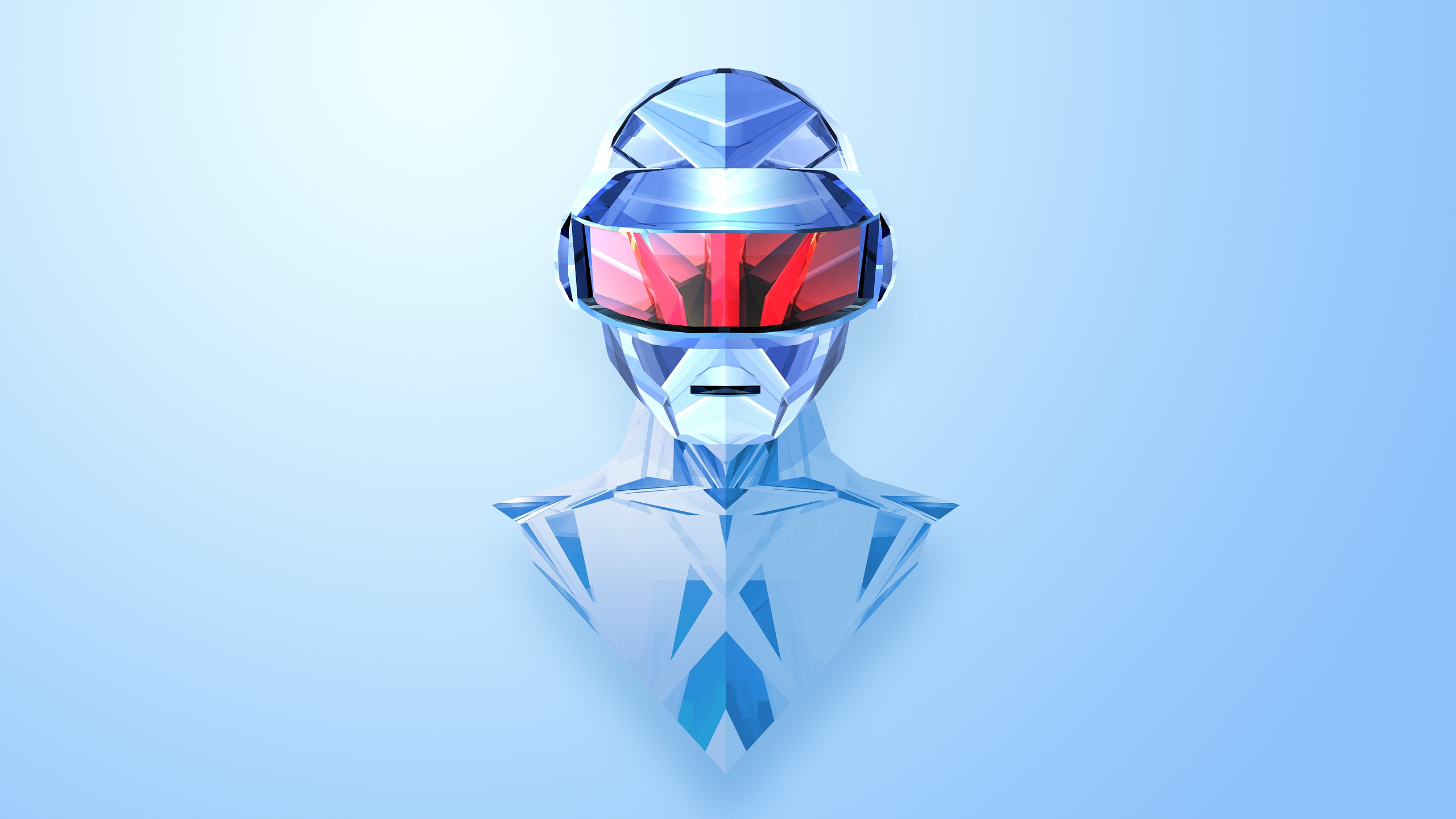 General 2560x1440 abstract Justin Maller Daft Punk electronic music digital art gradient simple background music