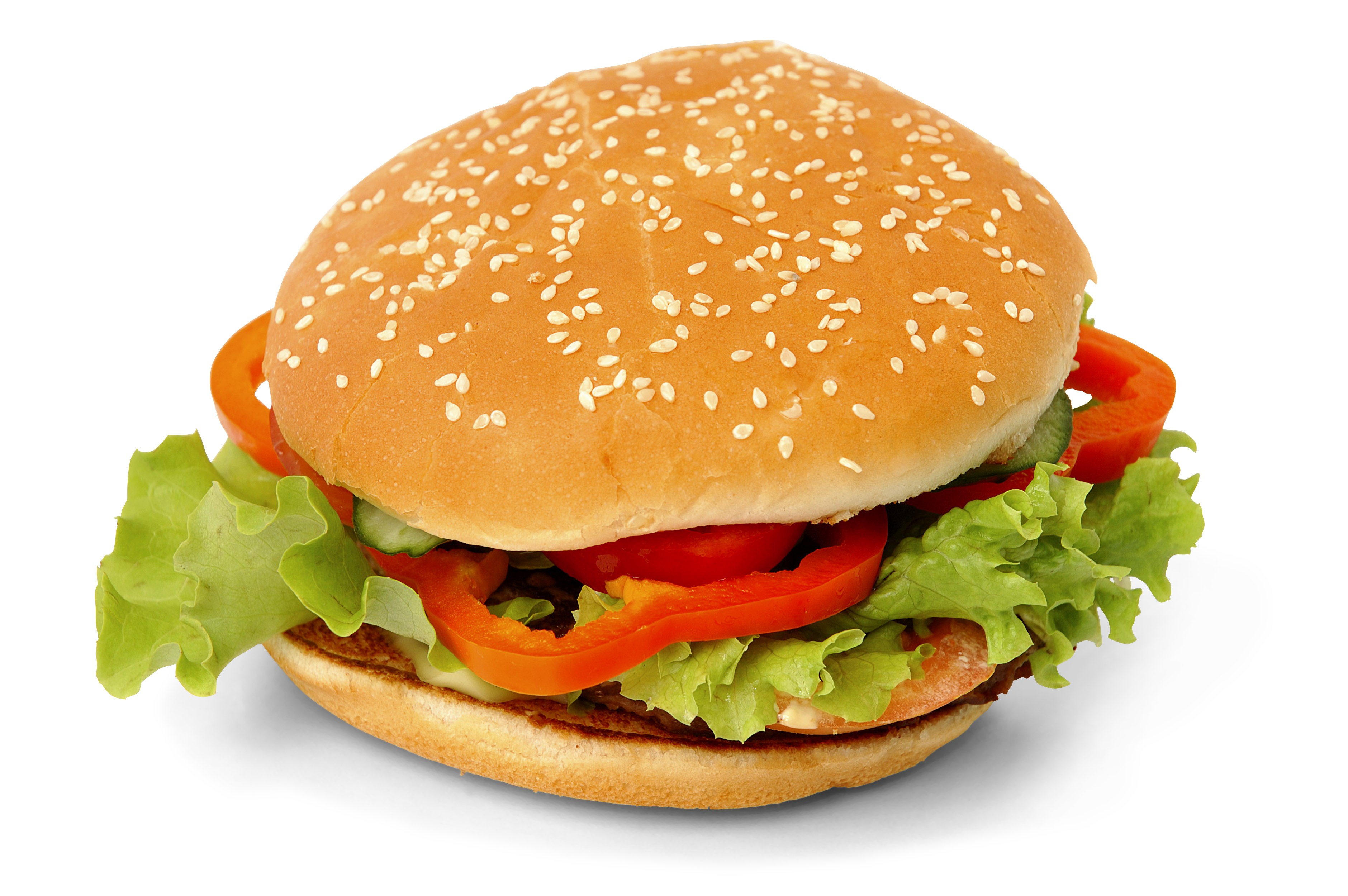 General 3760x2500 food burgers white background simple background