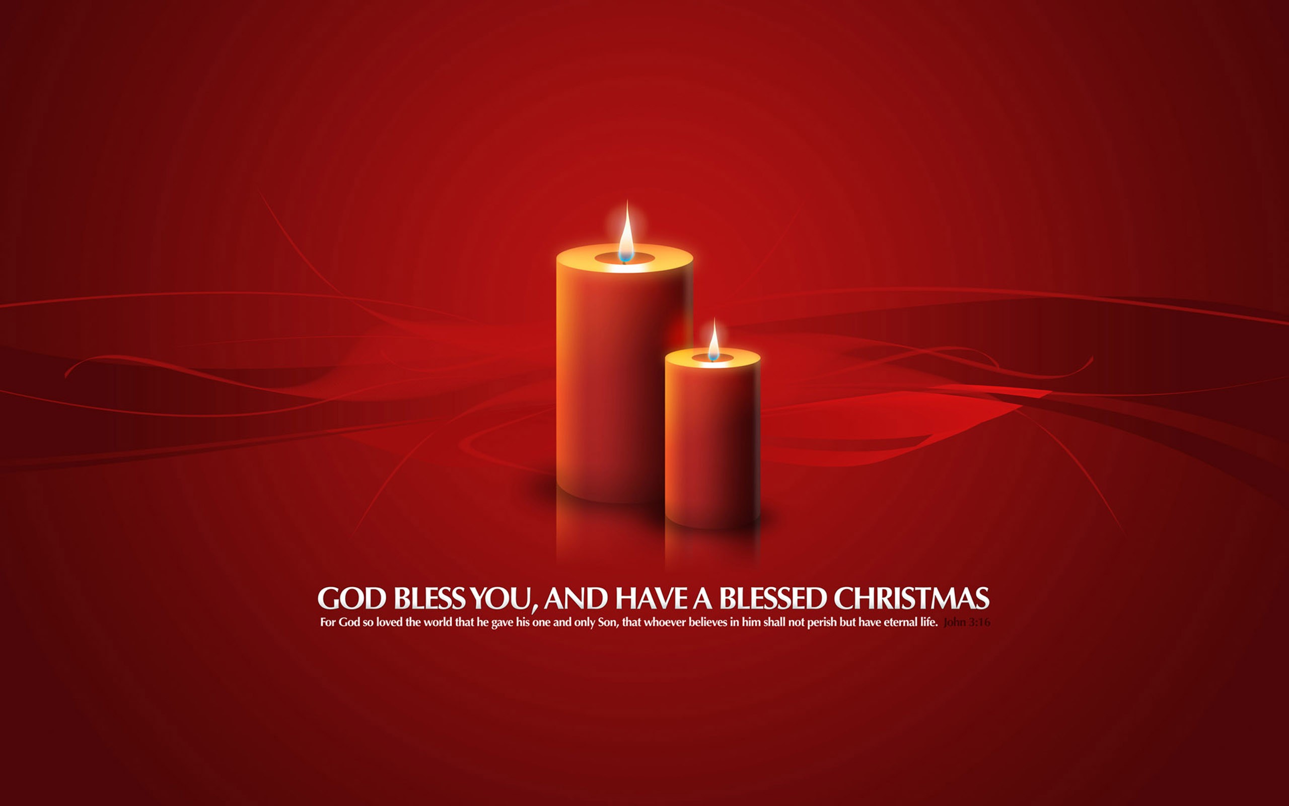 General 2560x1600 New Year candles red background holiday simple background