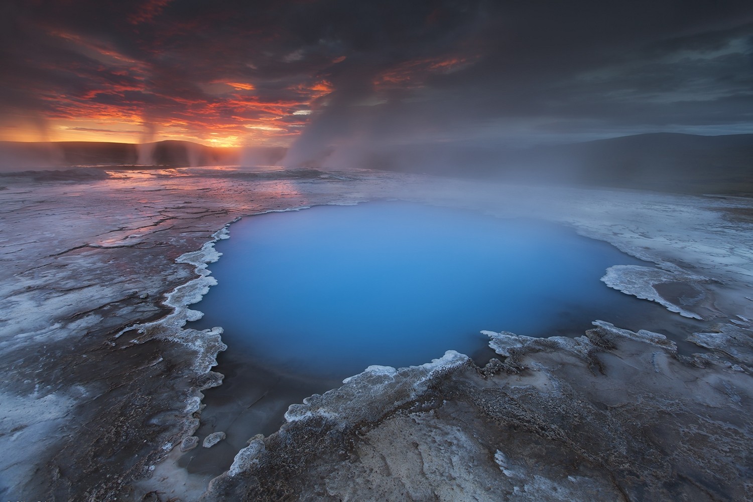 General 1500x1001 nature landscape hot spring clouds water blue Iceland