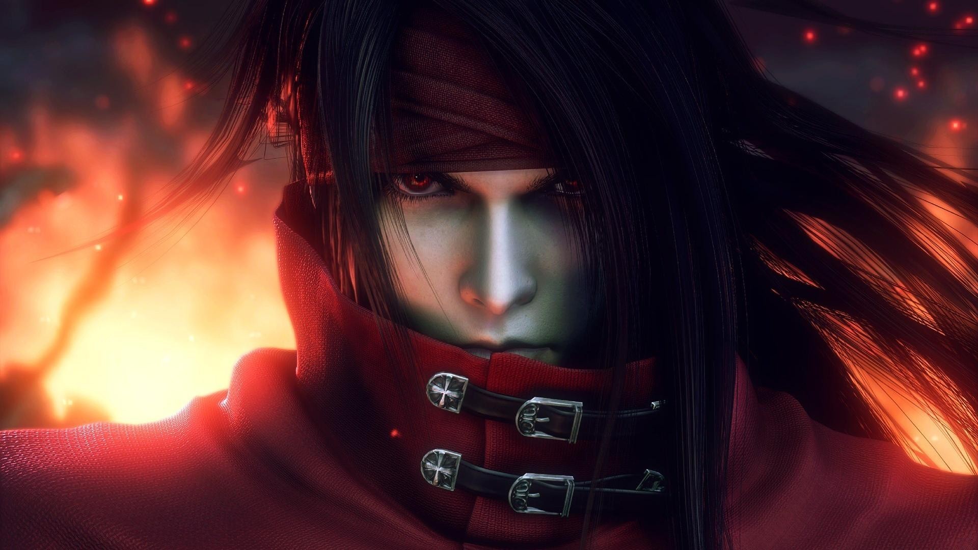 General 1920x1080 artwork Final Fantasy Vincent Valentine video games red eyes video game characters Square Enix
