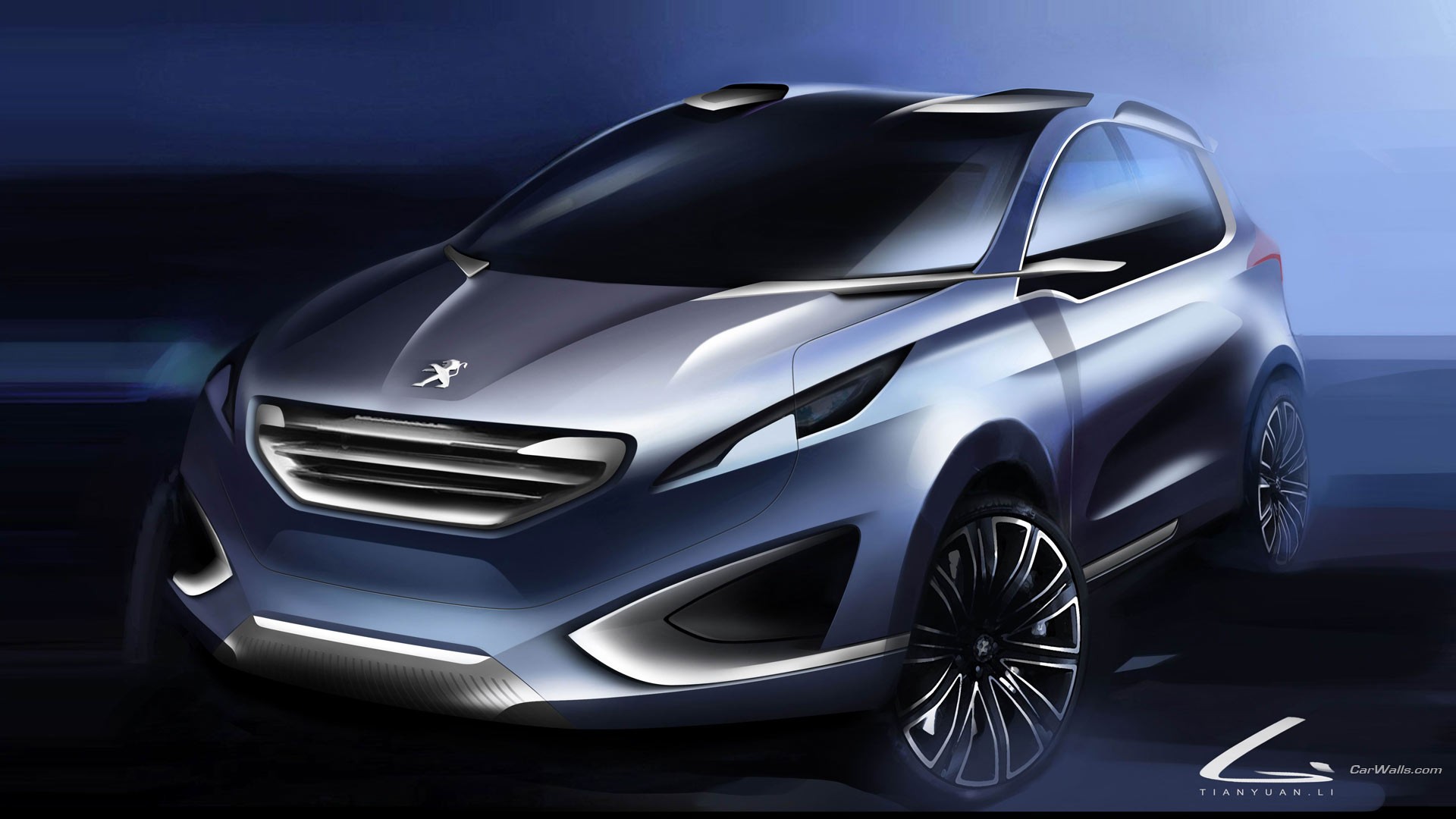 General 1920x1080 Peugeot Urban Crossover concept cars car Peugeot vehicle French Cars Stellantis