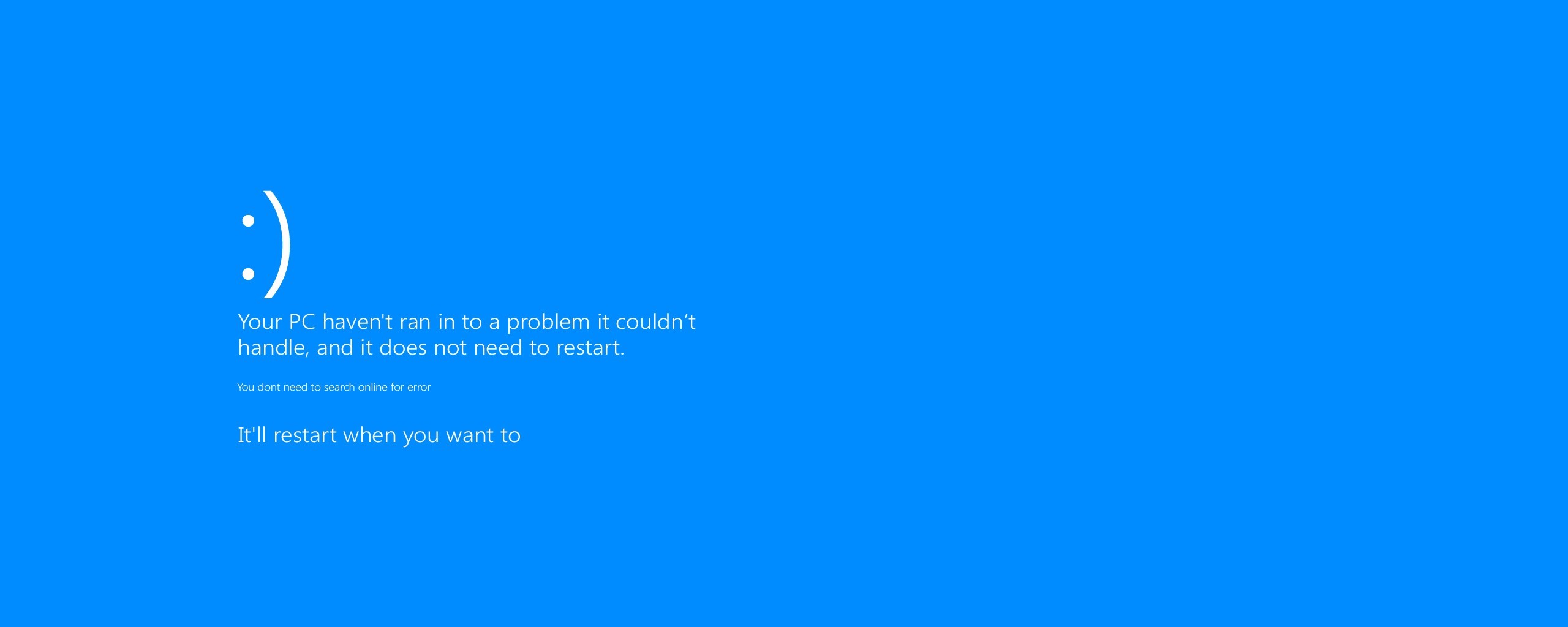 General 2560x1024 multiple display Blue Screen of Death Windows 8 humor computer Microsoft Windows bad grammar operating system