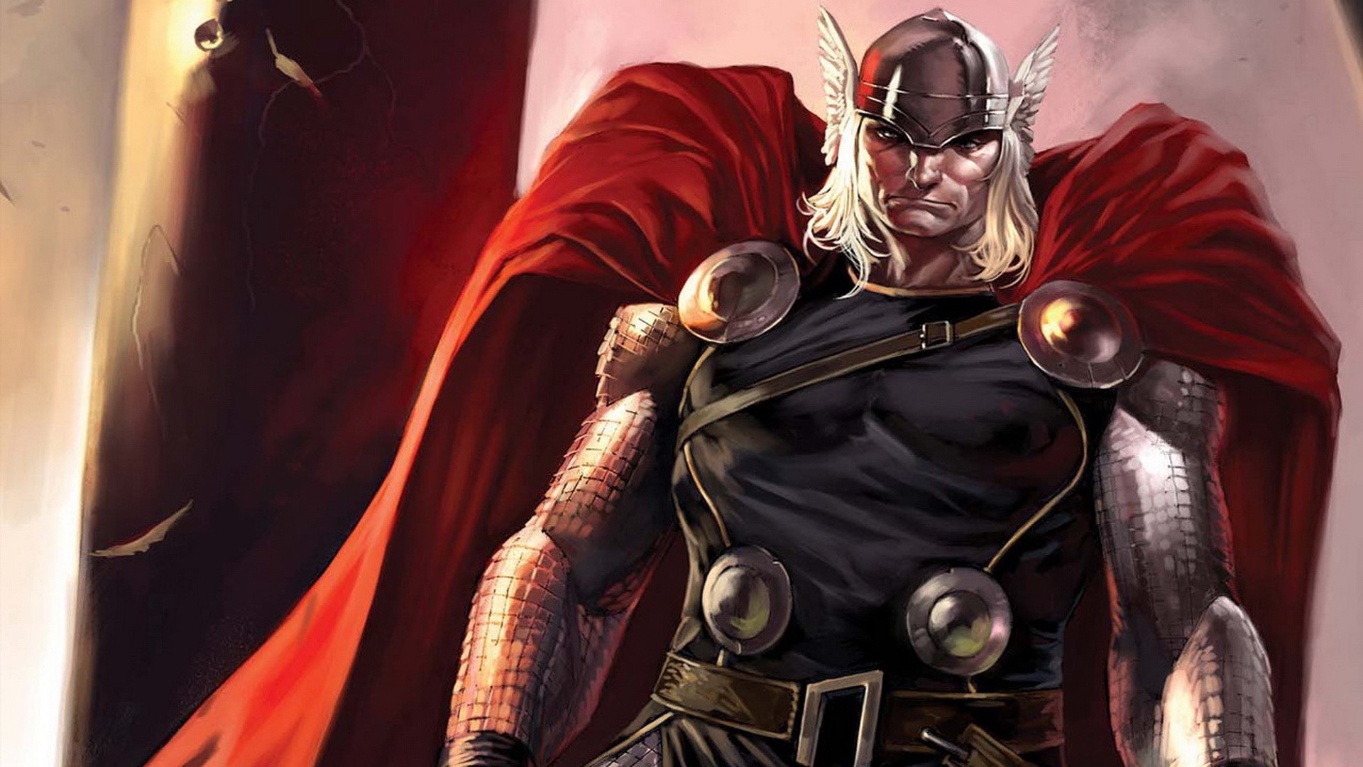 General 1920x1080 comics Thor fantasy men helmet cape armor fantasy art comic art men superhero