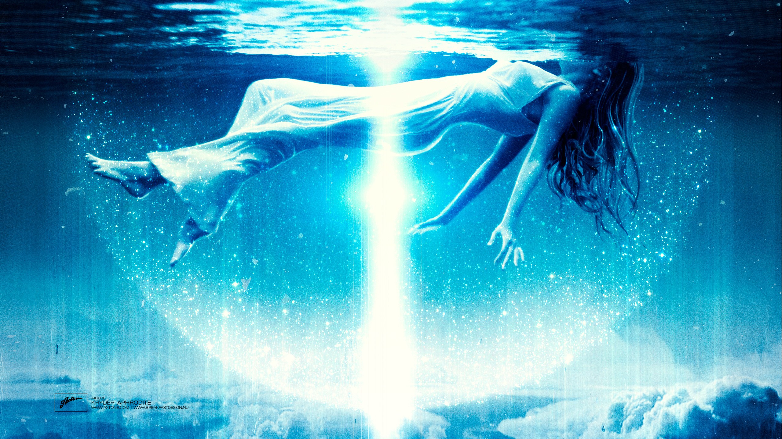 General 2560x1440 Axwell Eternal Sunshine of the Spotless Mind angel lights swings underwater floating cyan women barefoot long hair