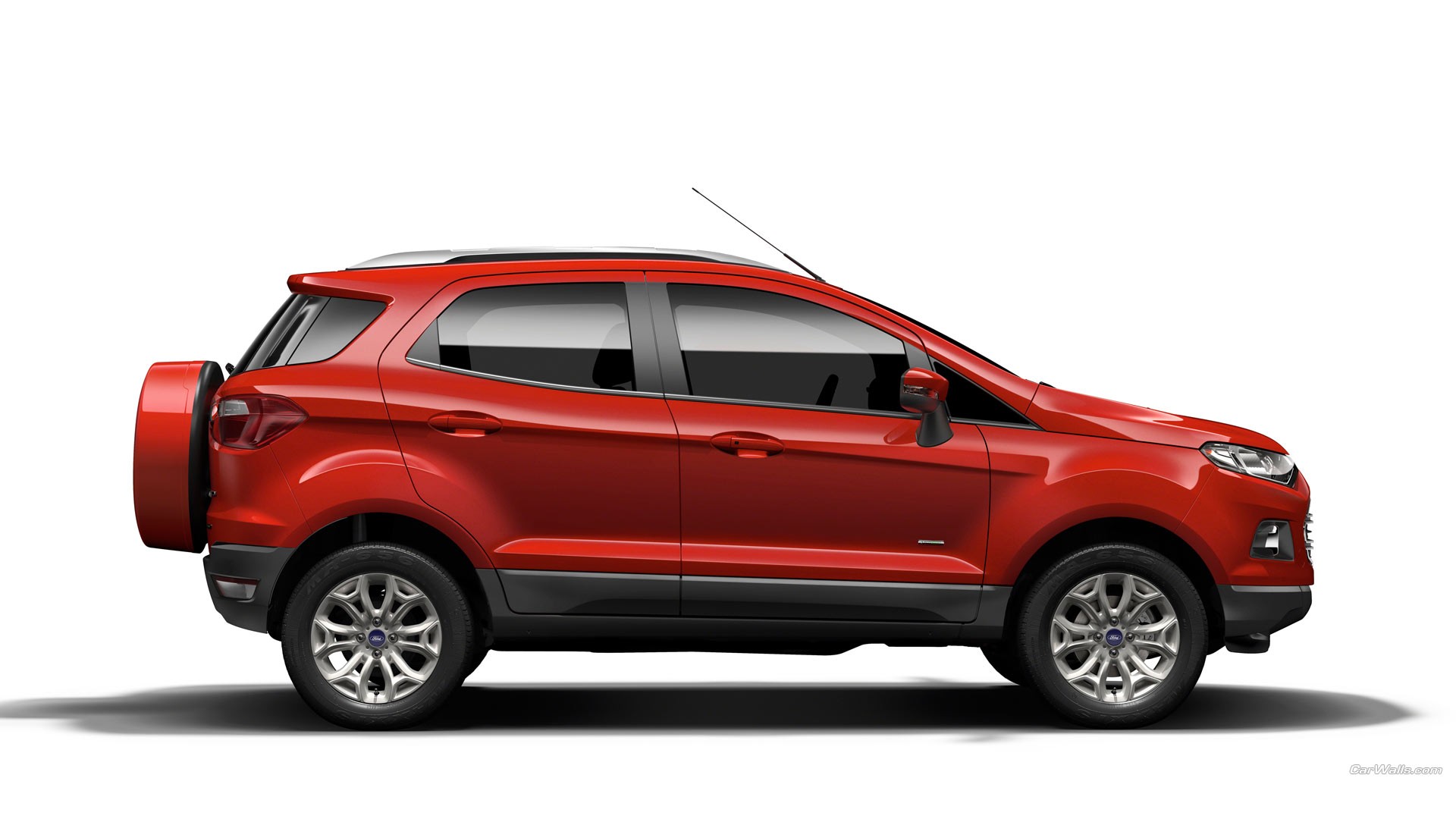 General 1920x1080 Ford EcoSport Ford car vehicle red cars simple background watermarked Brazilian cars