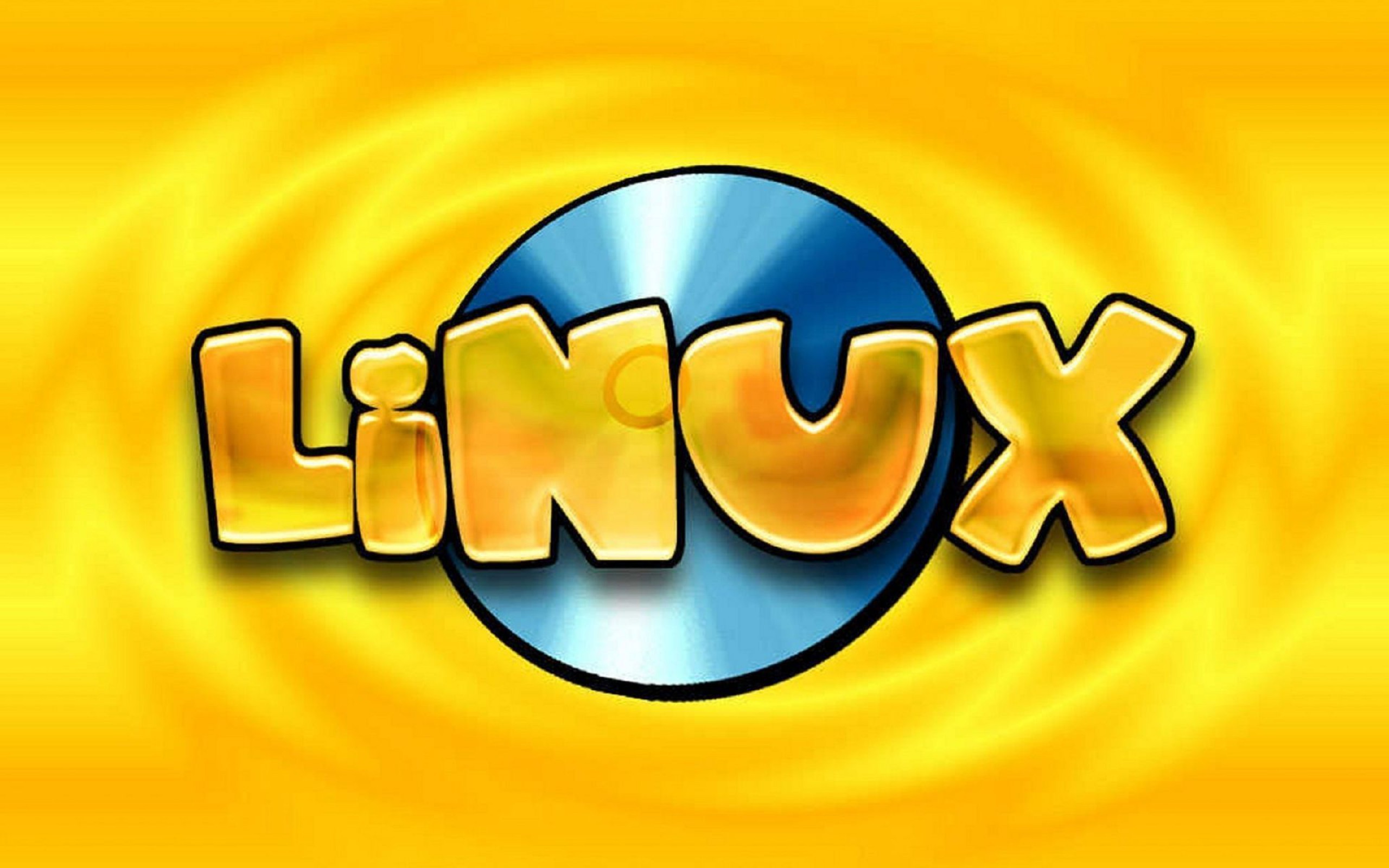 General 2560x1600 yellow background Linux colorful operating system