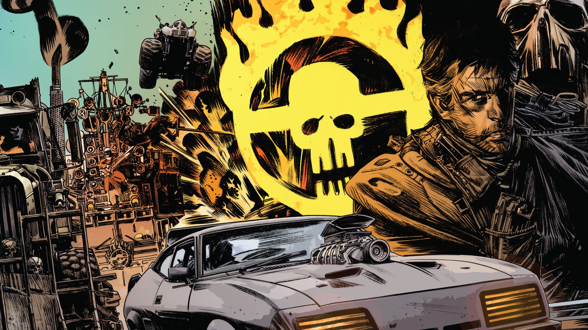 General 1920x1080 Mad Max Mad Max: Fury Road movies car comics vehicle comic art
