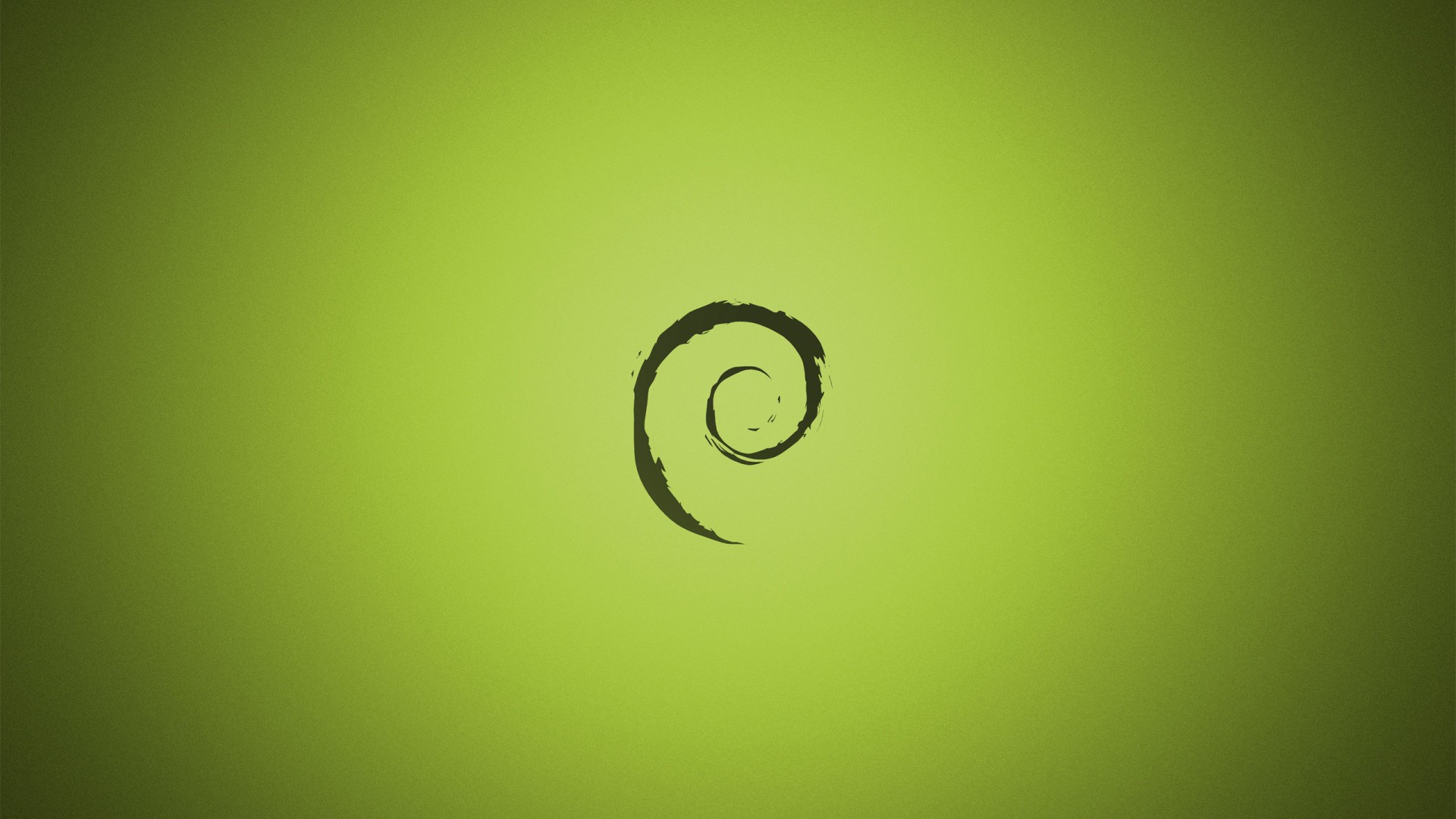 General 1920x1080 green Debian Linux minimalism green background shapes artwork digital art