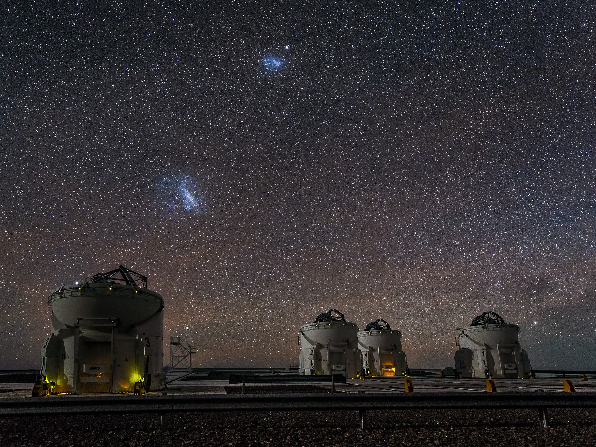 General 2048x1536 observatory starry night Chile Atacama Desert universe space galaxy lights nature landscape South America night sky