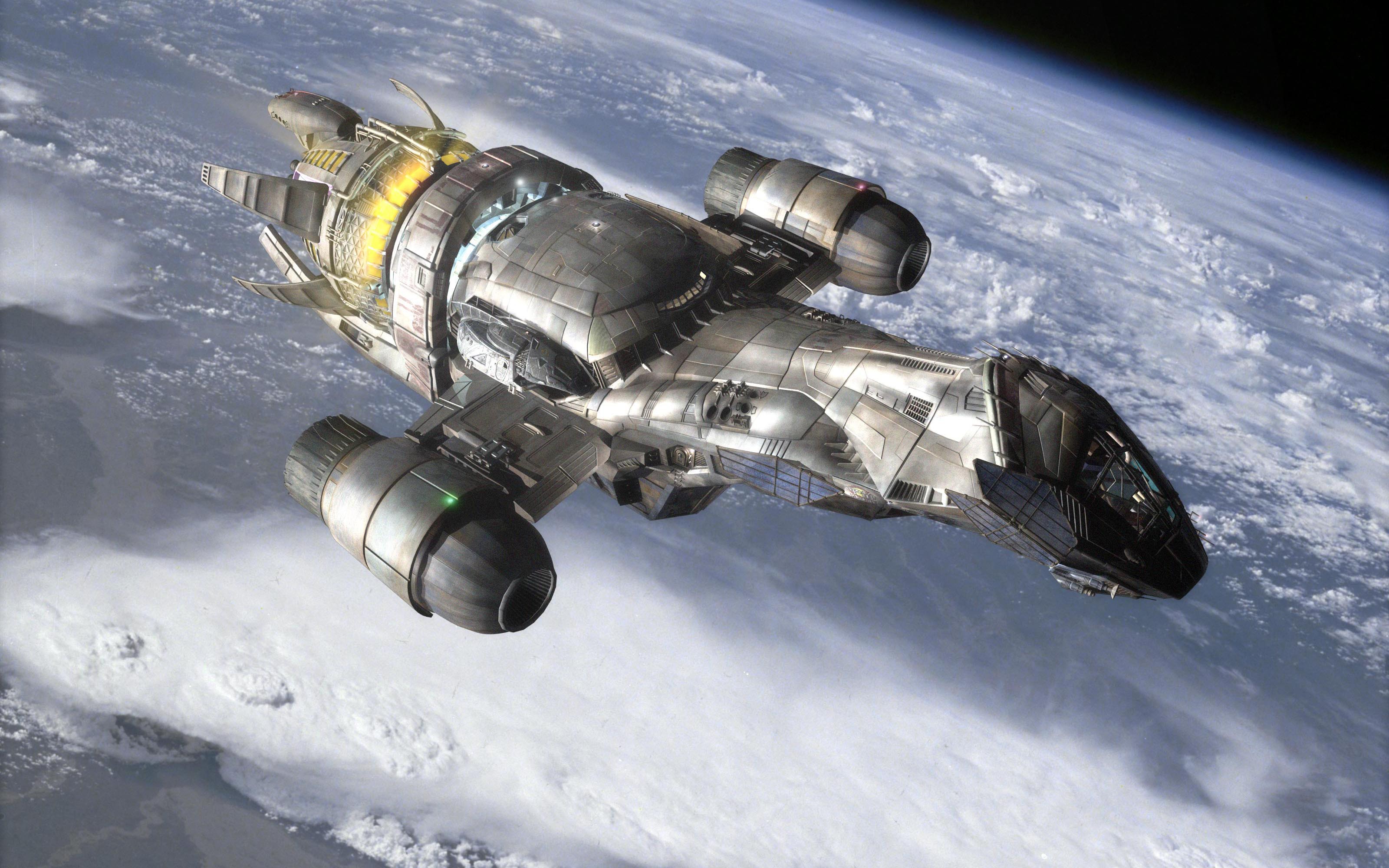 General 3200x2000 Serenity spaceship Firefly TV series science fiction planet vehicle digital art