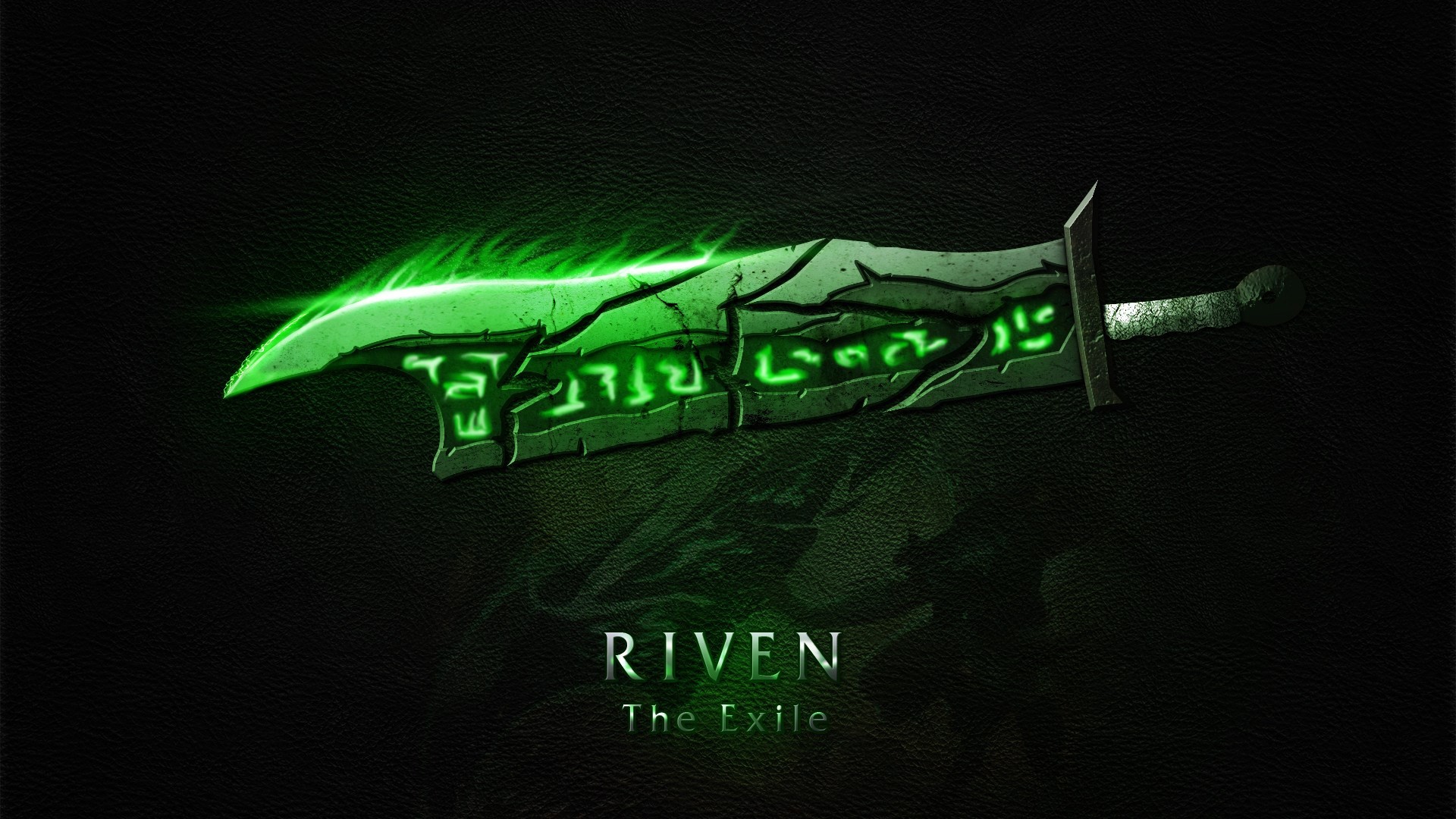 General 1920x1080 League of Legends Riven (League of Legends) PC gaming video game art sword weapon