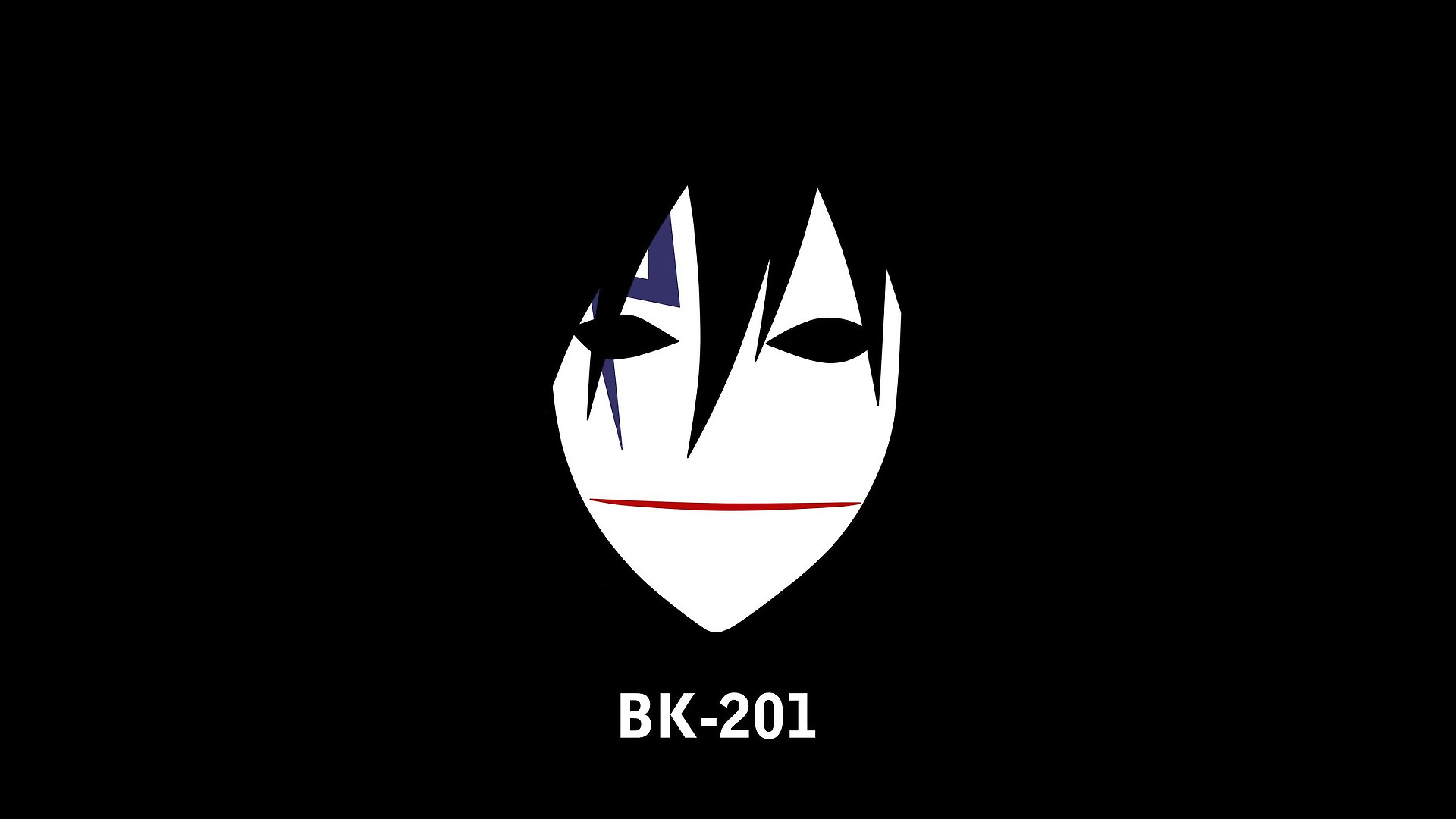 Anime 1920x1080 Darker than Black black Hei numbers anime face minimalism simple background black background