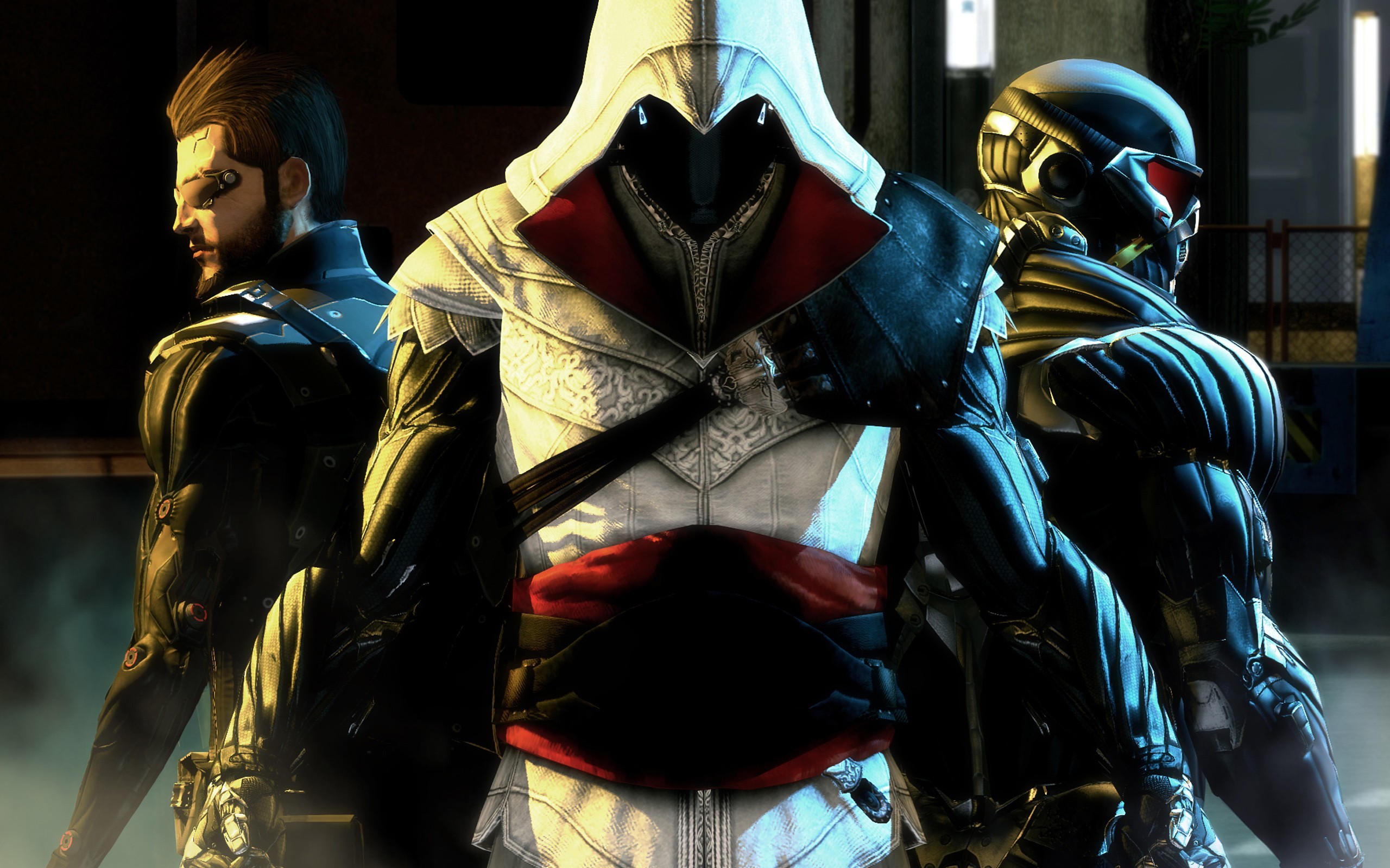 General 2560x1600 artwork video games Crysis Deus Ex Assassin's Creed video game art Video Game Heroes video game characters video game men