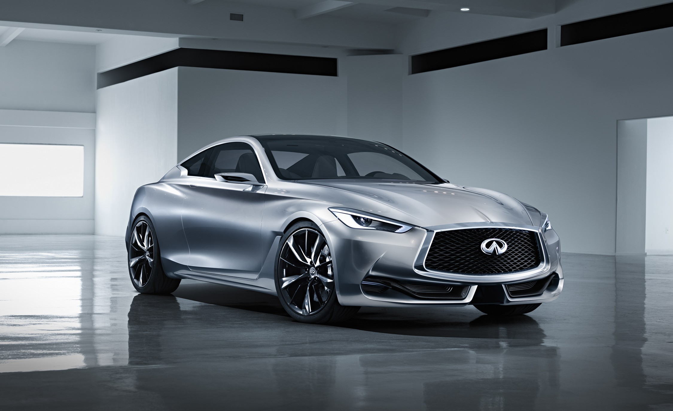 General 2250x1375 Infiniti 2015 Infiniti Q60 Coupe concept cars car vehicle silver cars Japanese cars