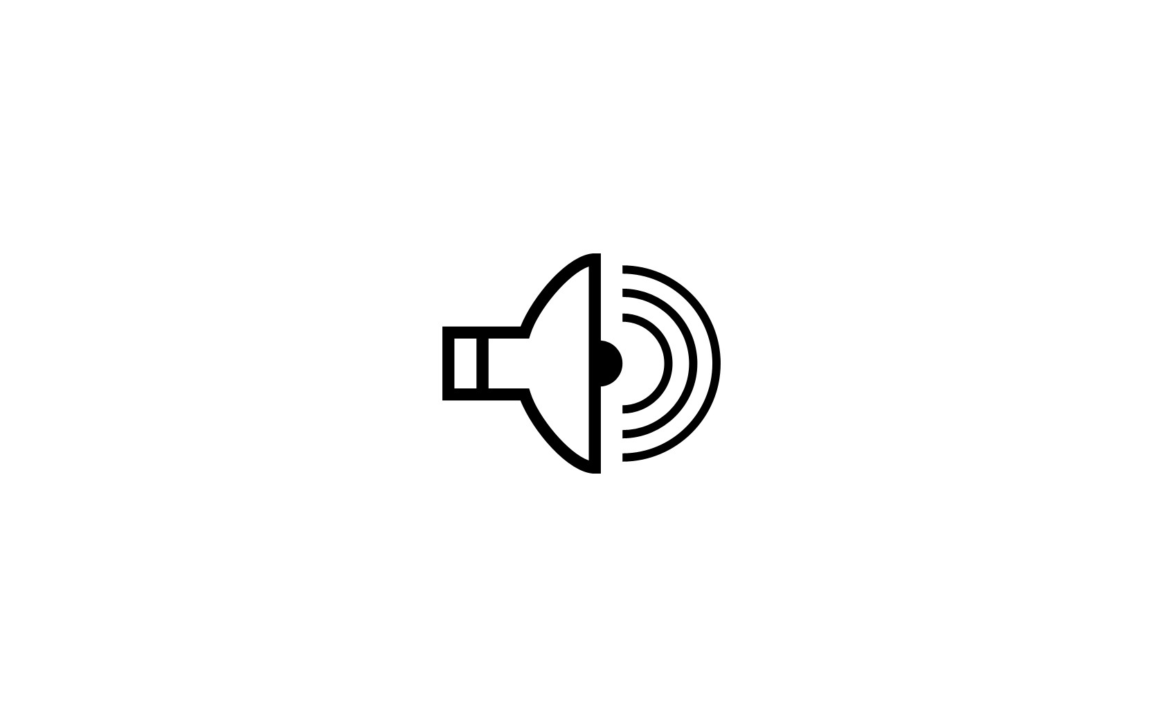 General 1680x1050 minimalism music sound simple background white background speakers symbols icon icons