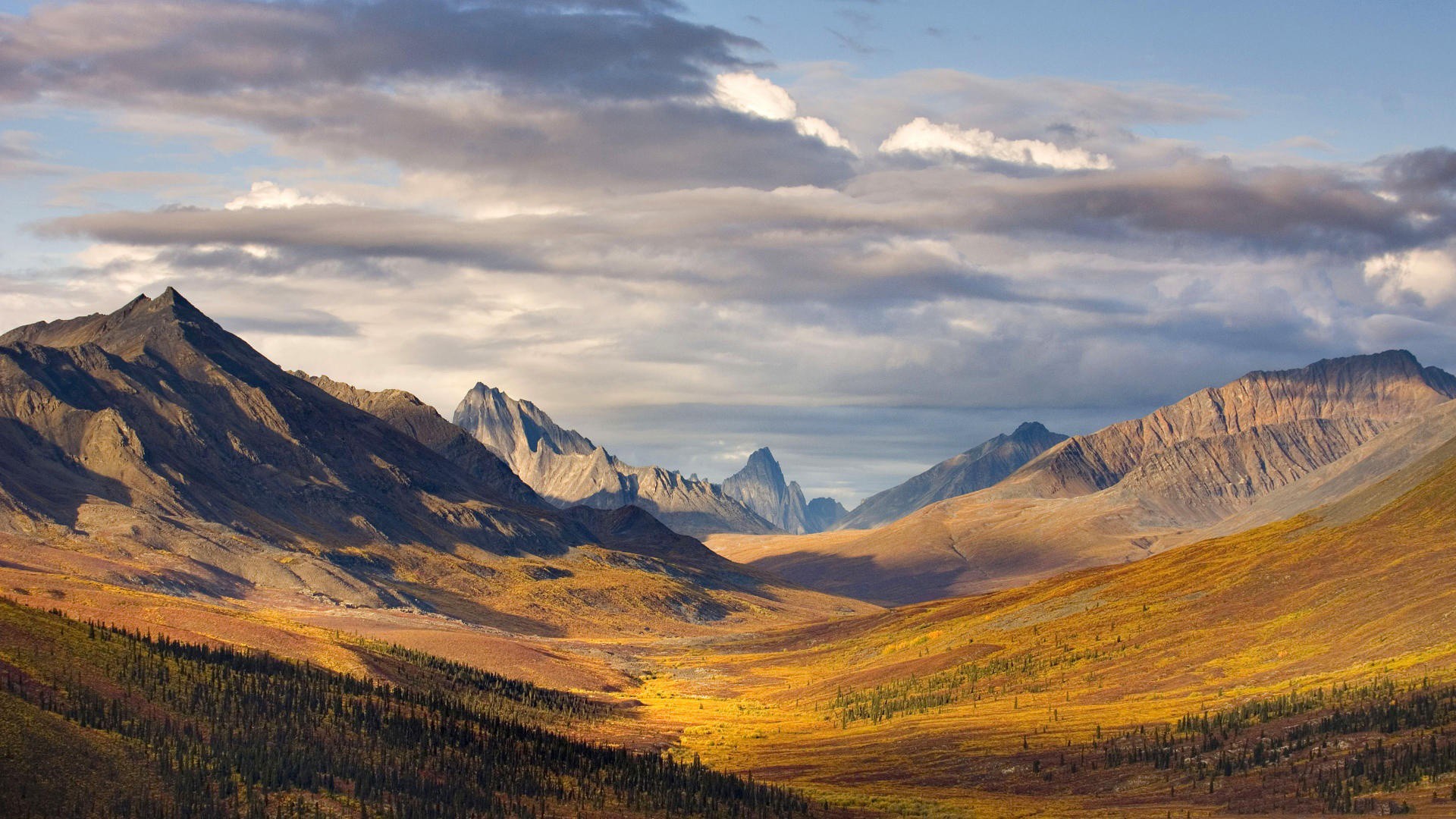 General 1920x1080 nature landscape mountains valley Alaska nordic landscapes outdoors