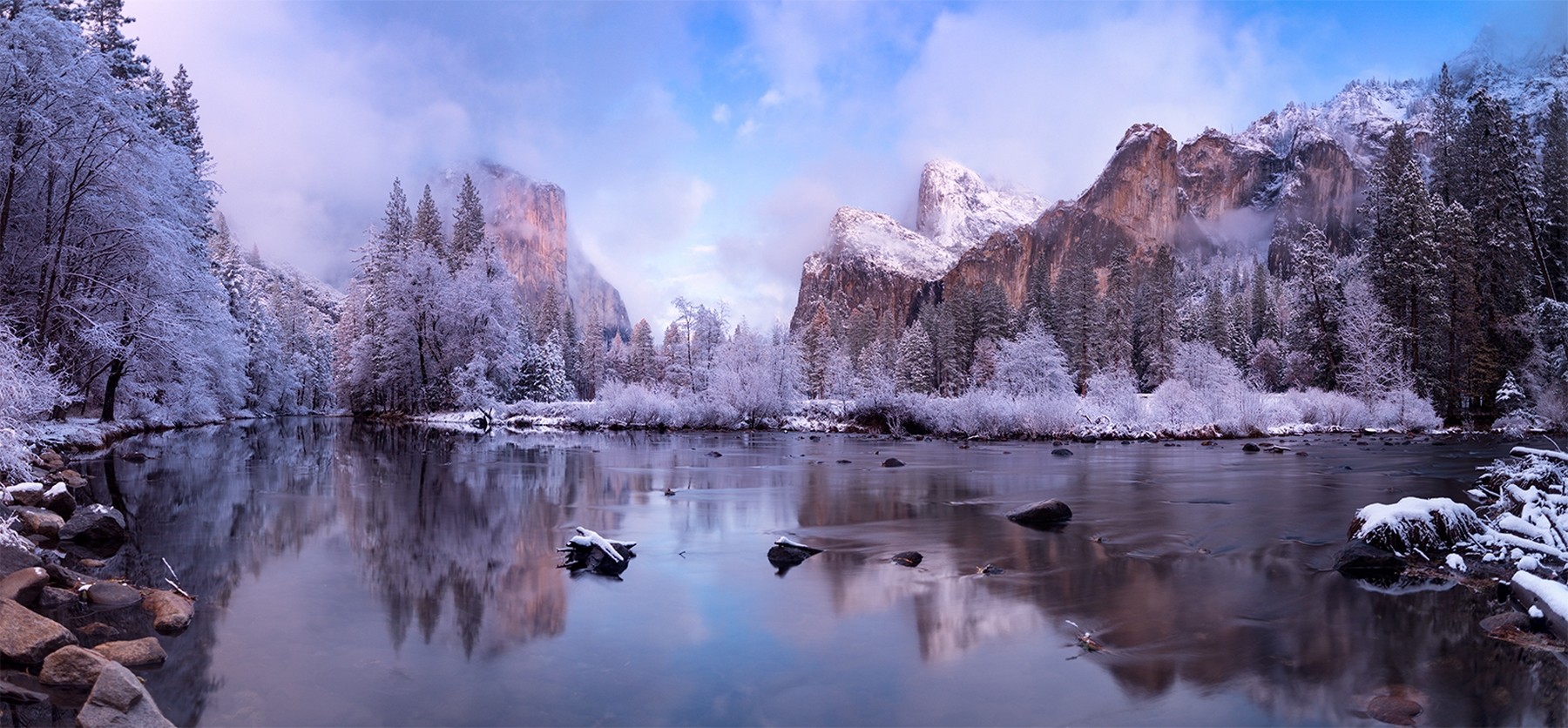 General 1800x836 landscape nature cold ice trees water outdoors mountains