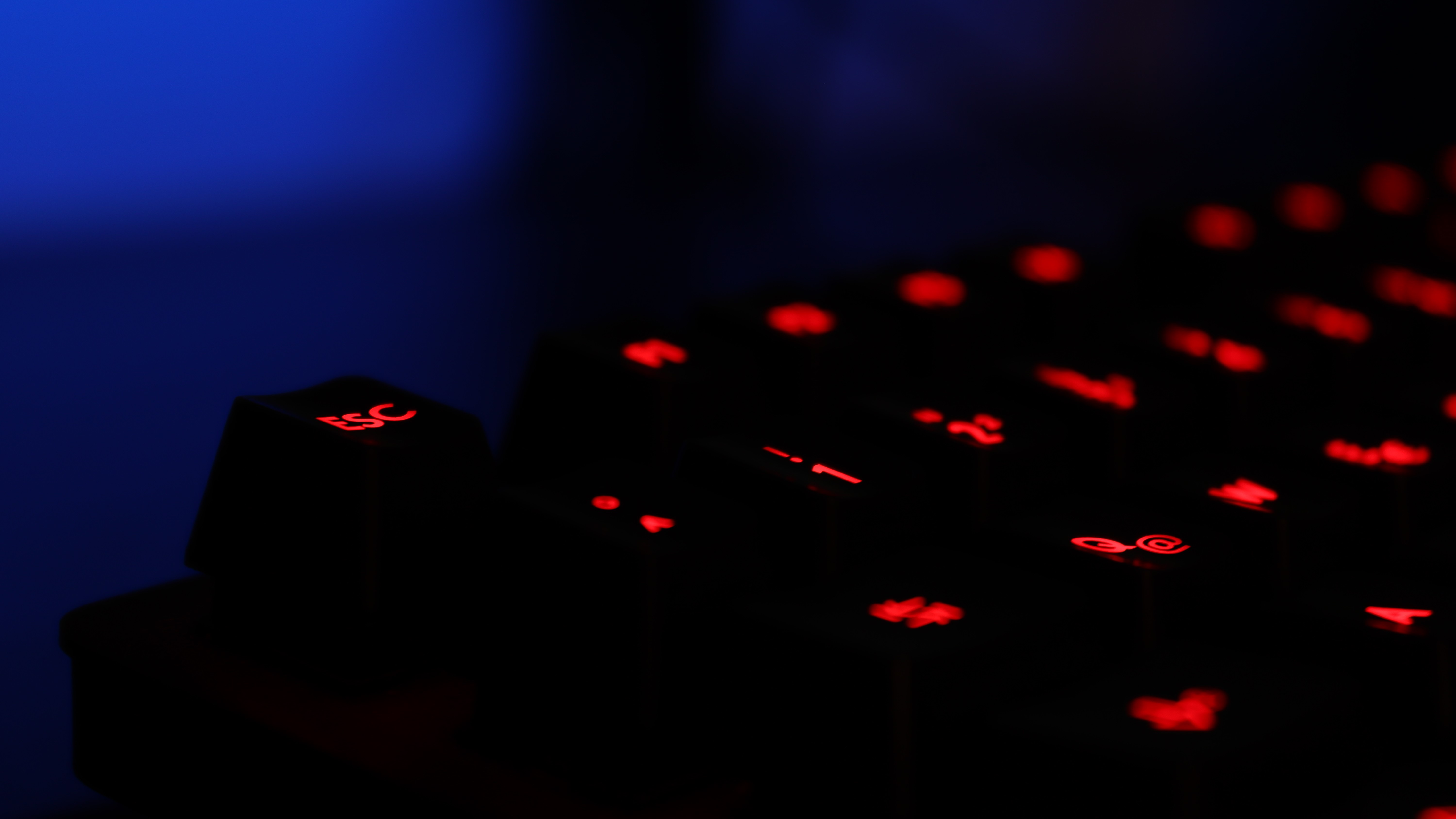 General 6000x3375 keyboards technology dark numbers red