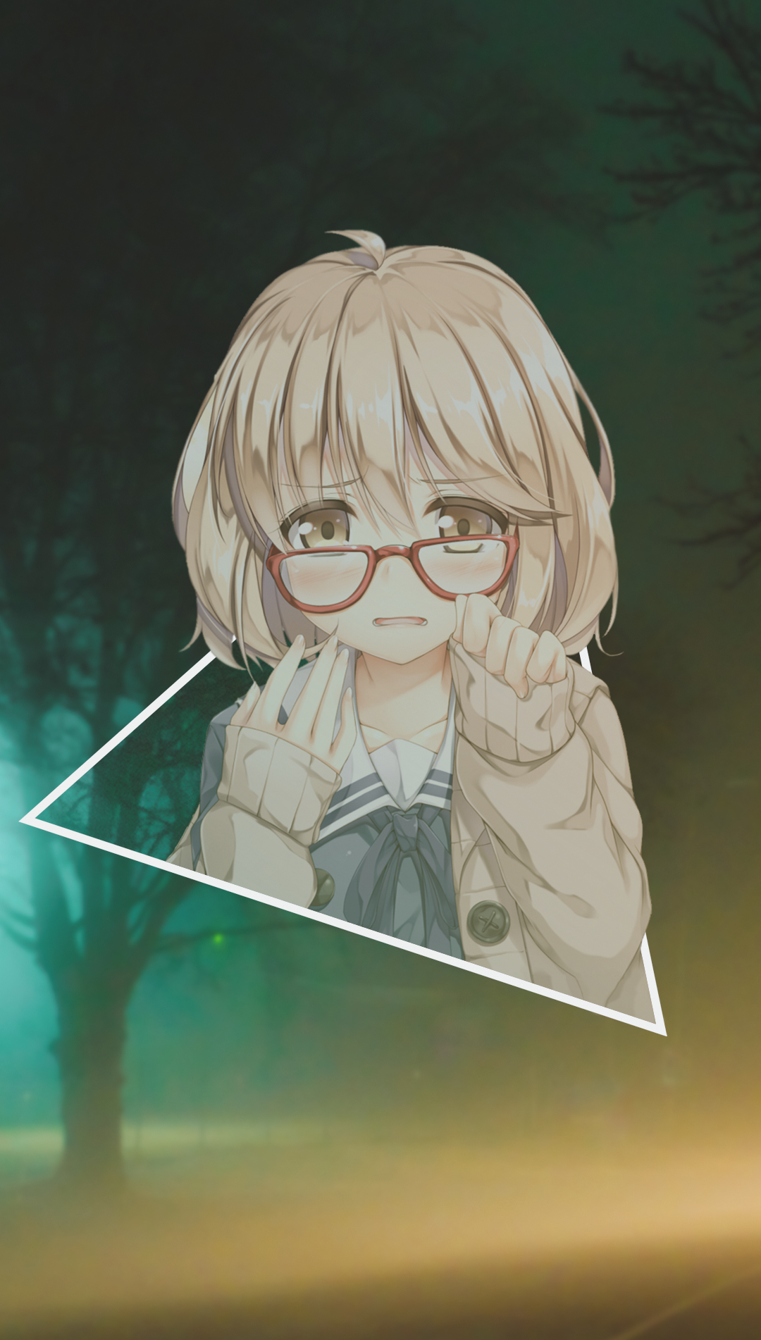 Anime 1080x1902 anime girls anime blonde glasses