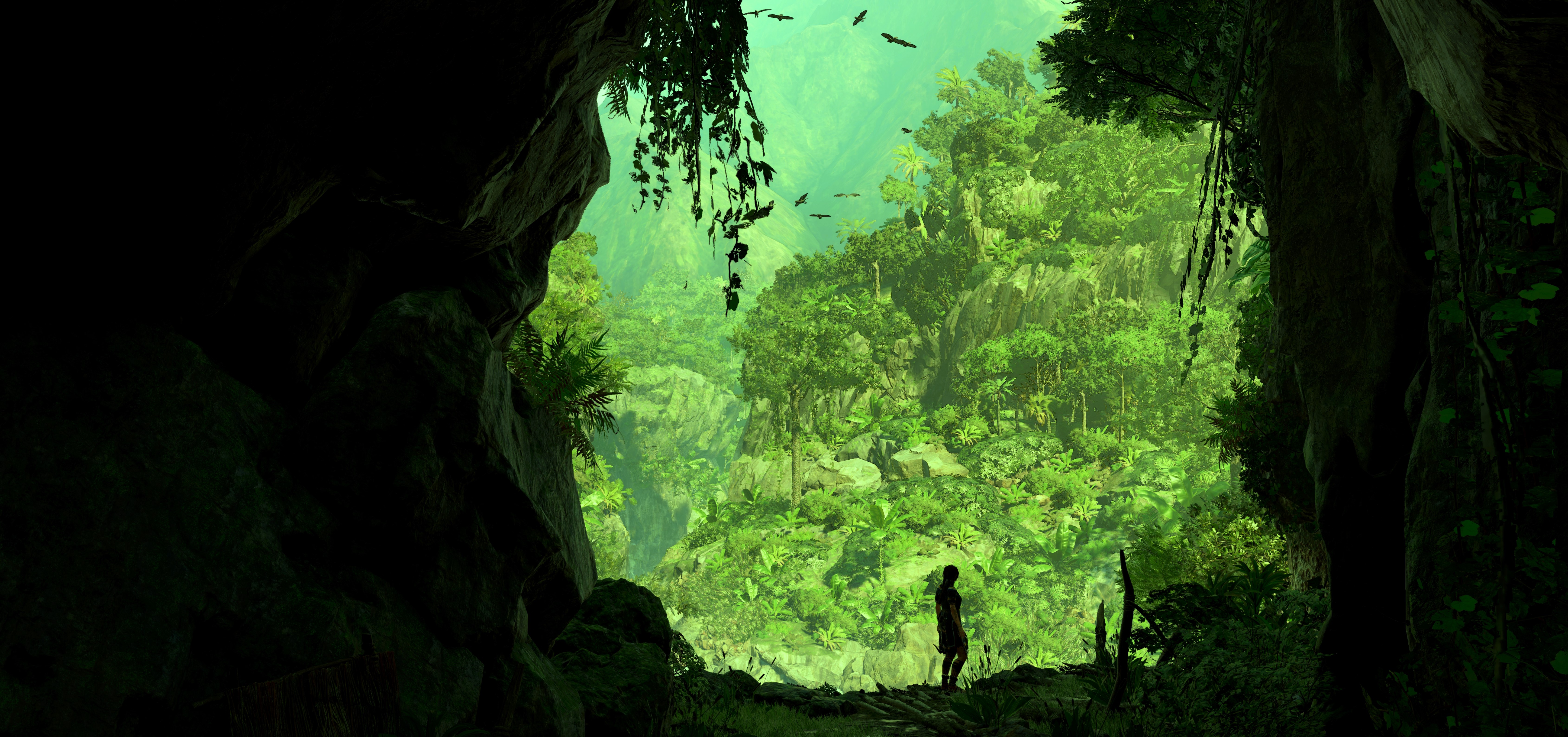 General 6758x3175 video games Shadow of the Tomb Raider screen shot landscape jungle