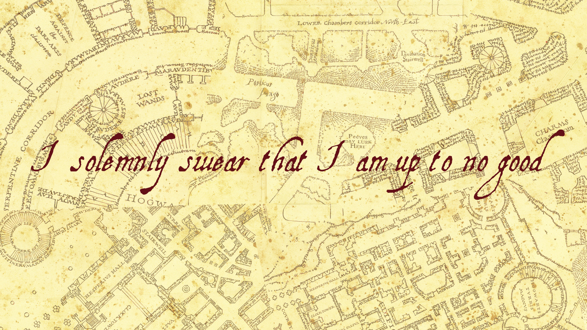 General 1920x1080 Harry Potter Marauders map text movies