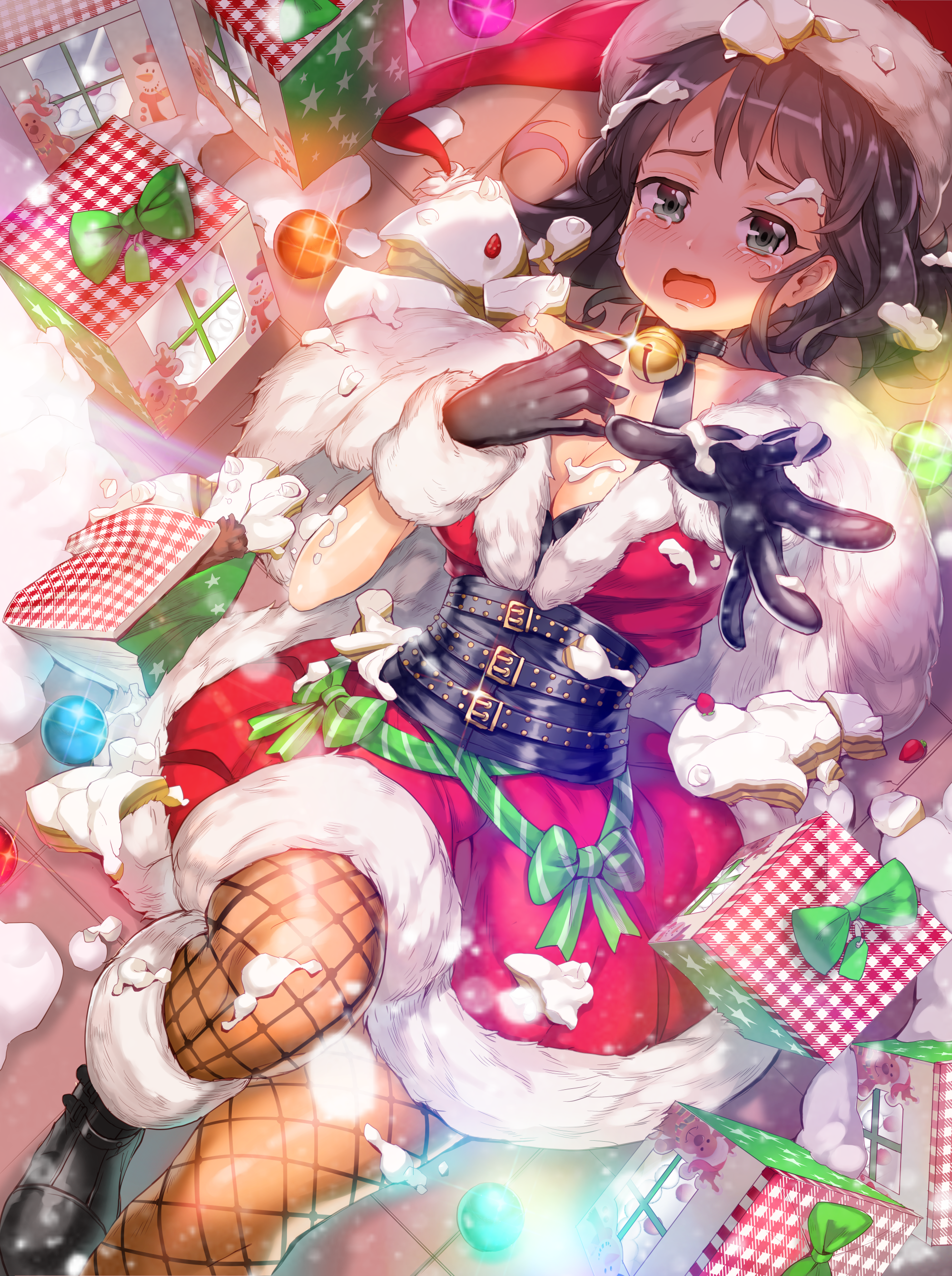 Anime 2000x2679 Xil Santa Claus Christmas santa outfit Santa girl