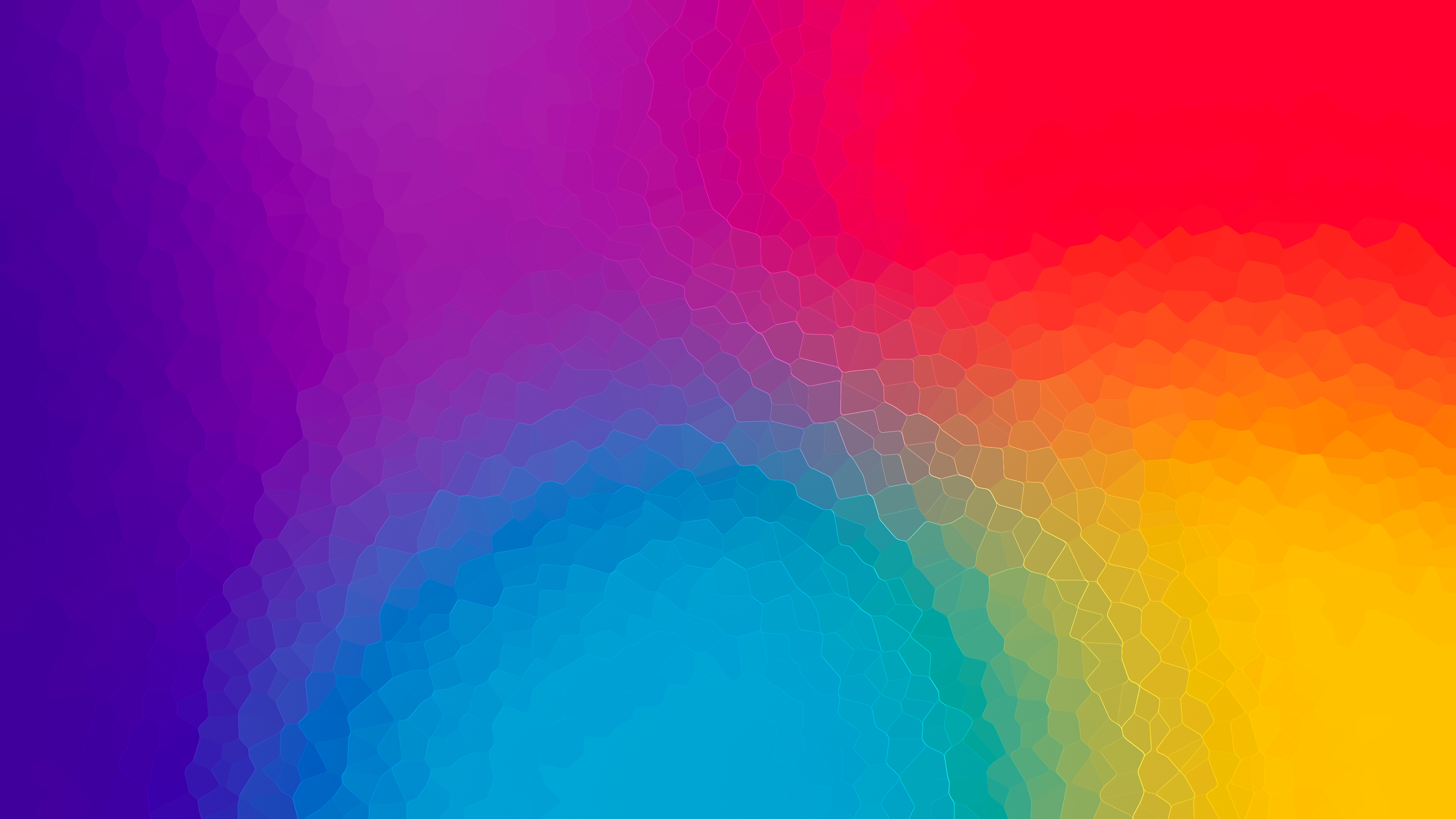 General 3840x2160 artwork abstract CGI yellow purple red blue pink