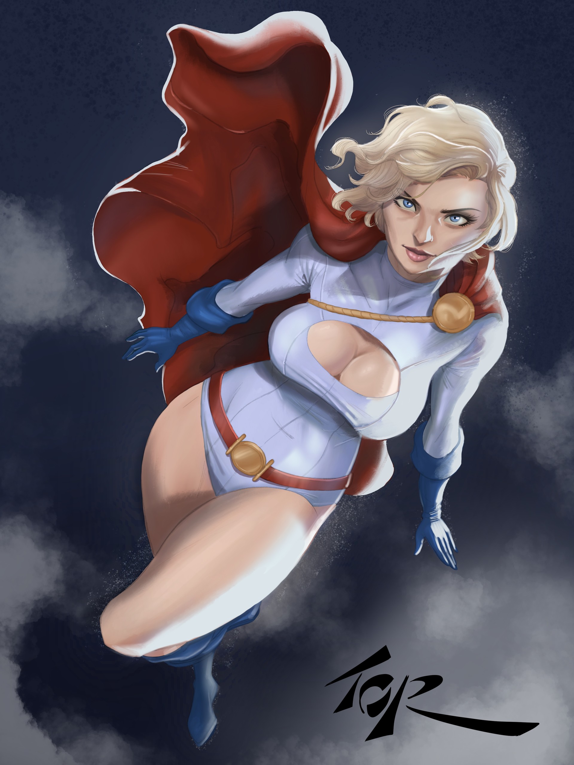 General 1920x2560 Power Girl DC Comics cleavage Superman