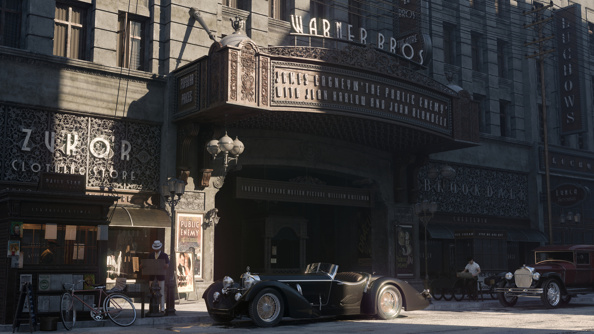 General 1920x1080 CGI city oldtimers Warner Brothers Farzad Firoozi theater Hollywood