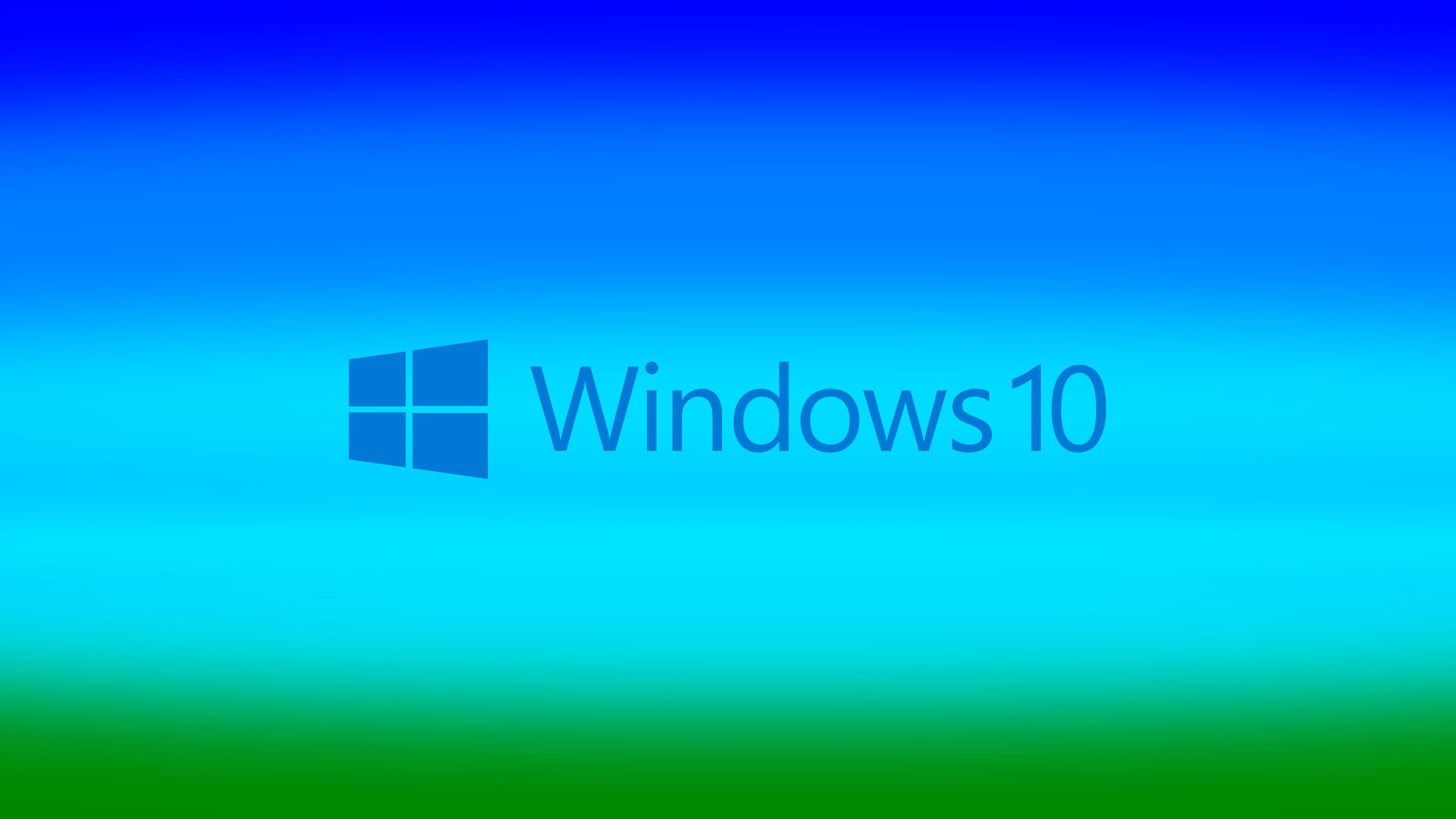 General 3840x2160 Windows 10 computer blue green operating system