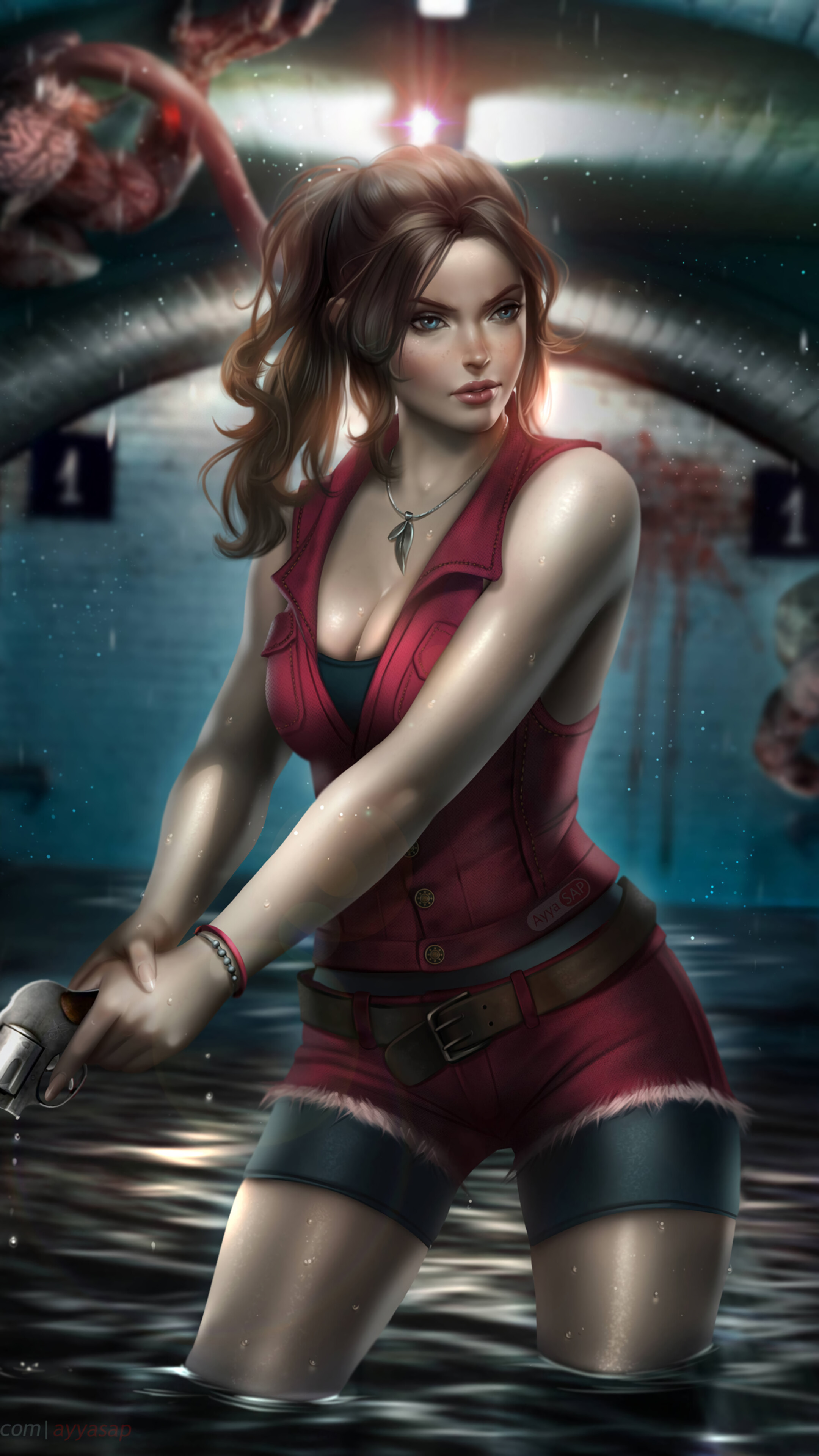 Claire Redfield Video Game Characters Ayya Saparniyazova Resident Evil Resident Evil 2 5137