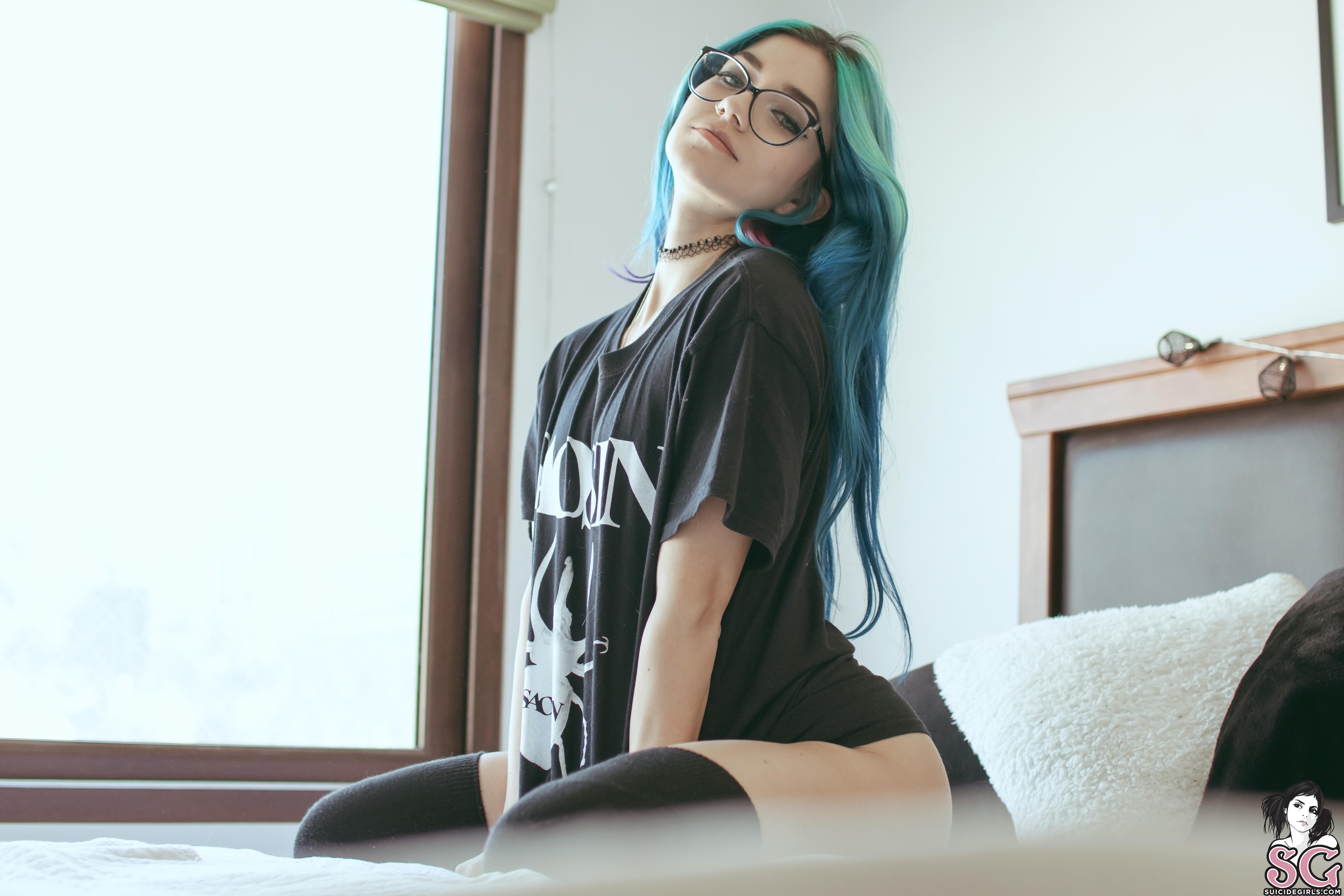 People 3000x2000 Fay Suicide Suicide Girls women indoors dyed hair model wo...