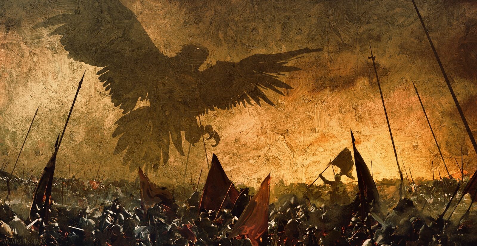 General 1600x826 fantasy art war eagle The Lord of the Rings Anato Finnstark