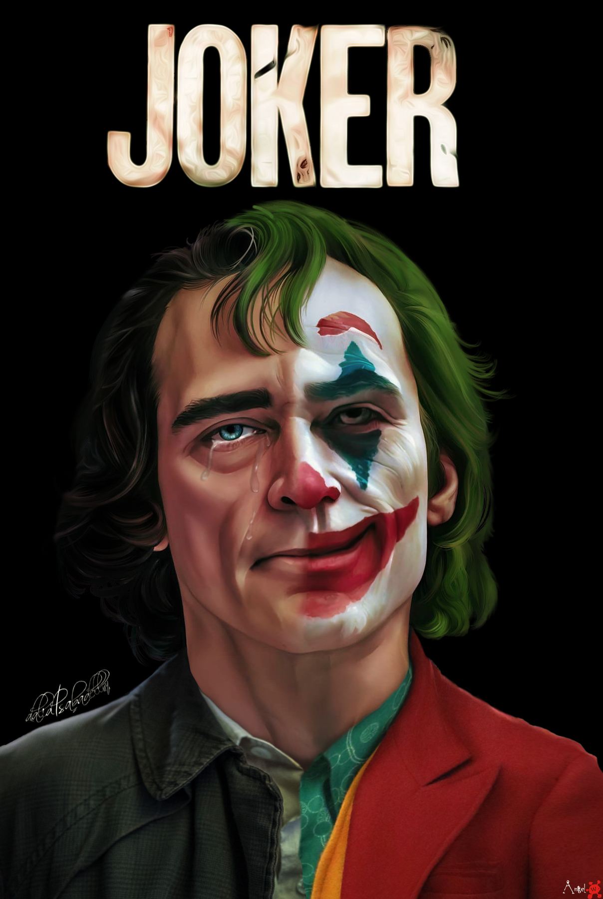 General 1208x1801 model digital art digital painting Joker Joker (2019 Movie)