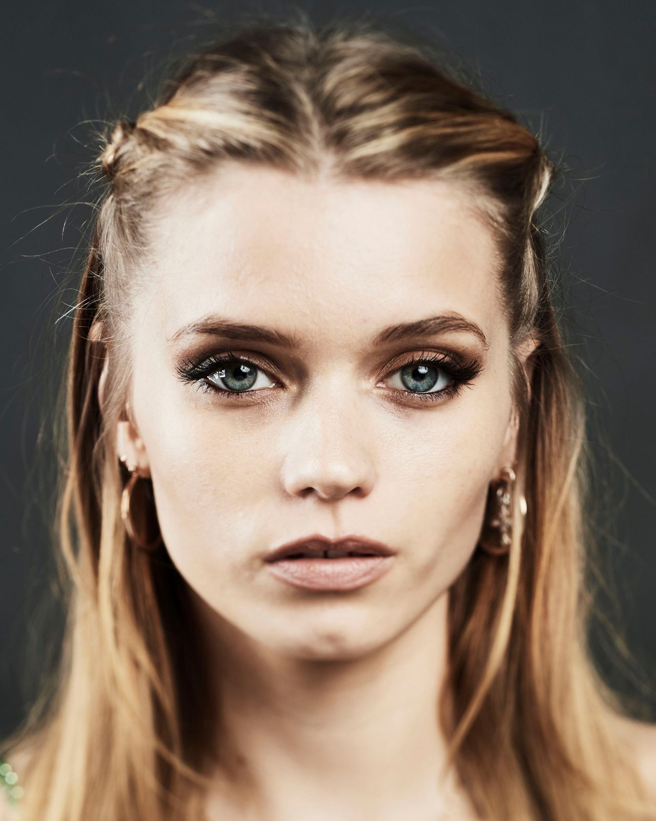 People 1280x1602 Abbey Lee Kershaw women blonde blue eyes model Australian simple background face