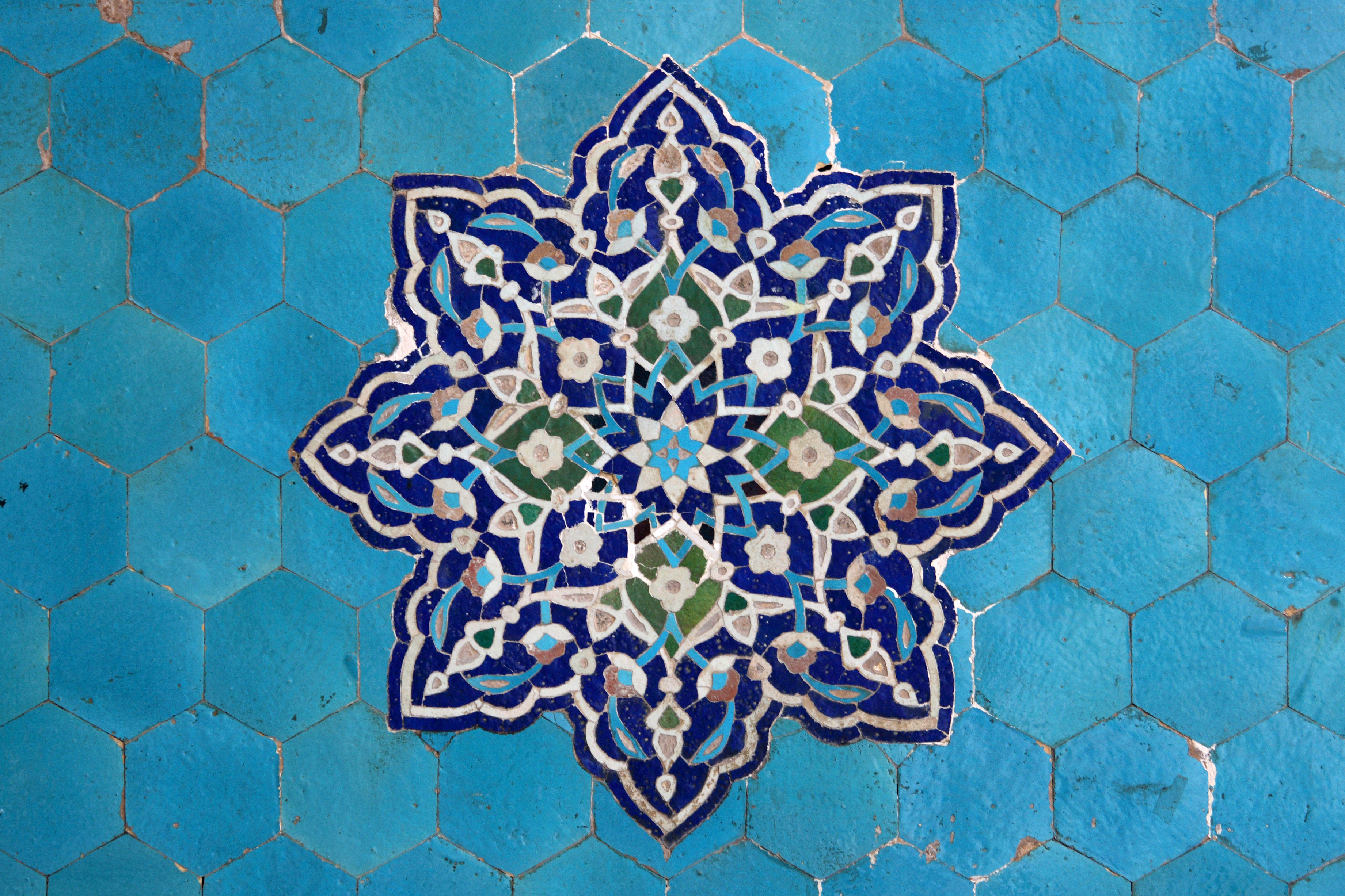 General 3681x2454 Iran tiles pattern blue