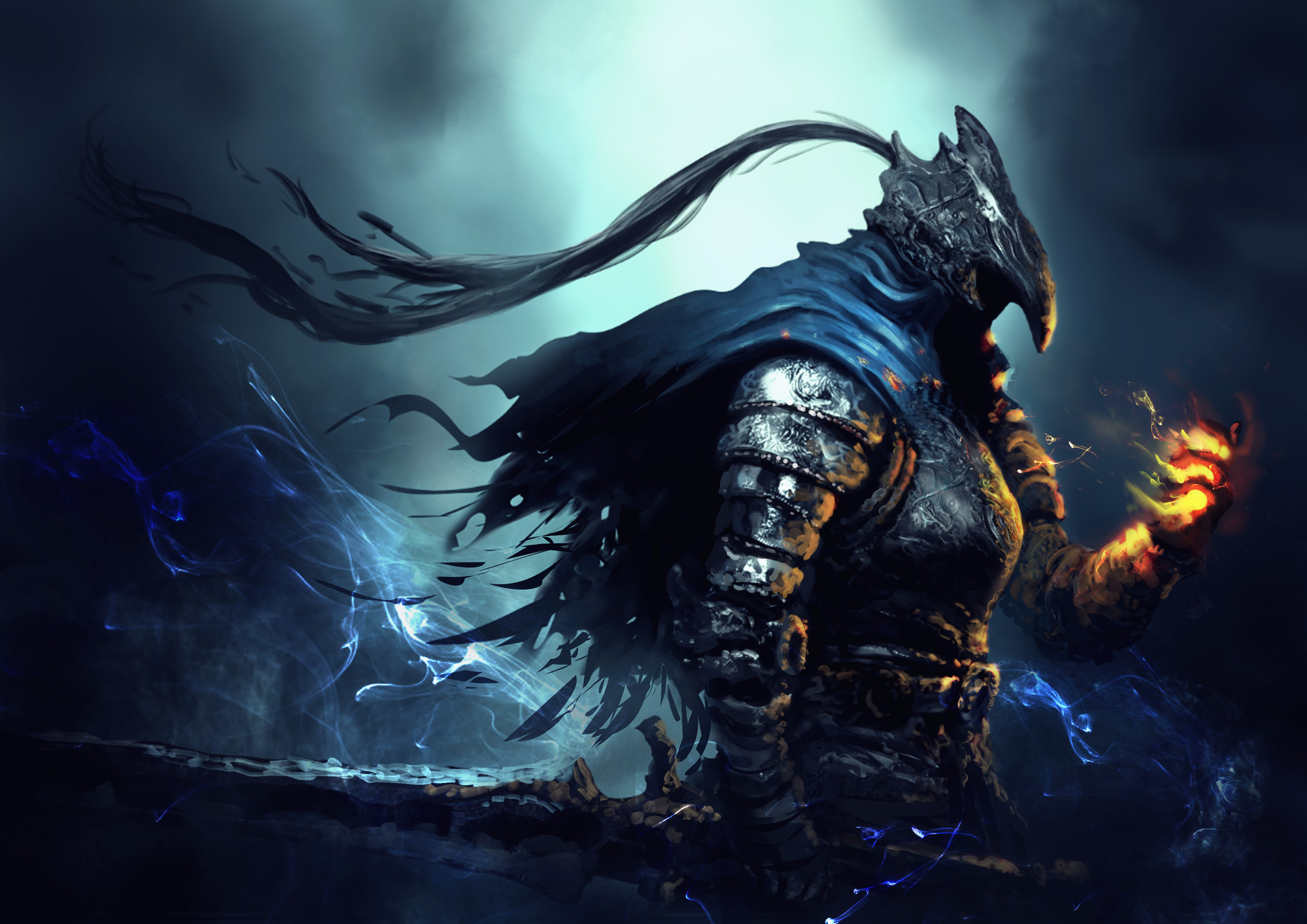 General 1920x1357 Artorias Artorias the Abysswalker Dark Souls knight fantasy art video game art
