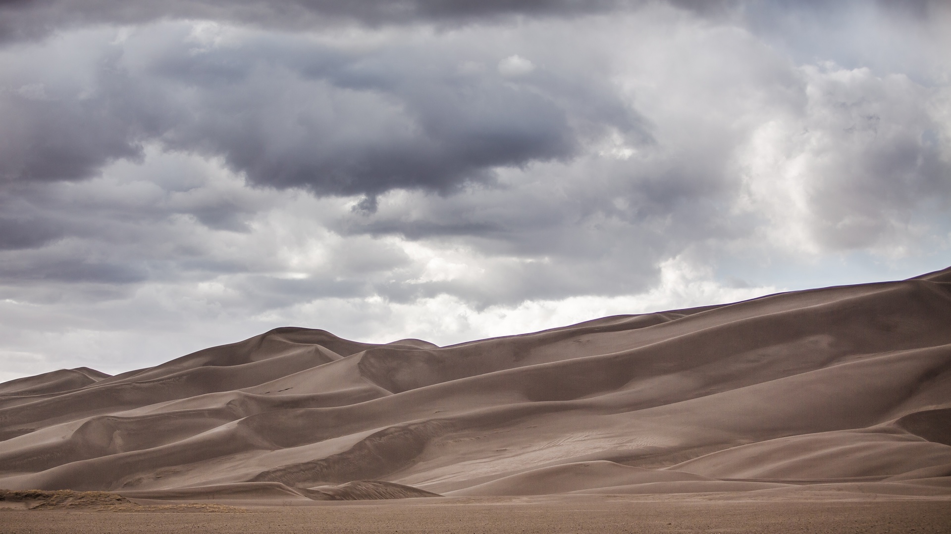 General 1920x1080 nature landscape Colorado USA sand dunes desert clouds photography beige