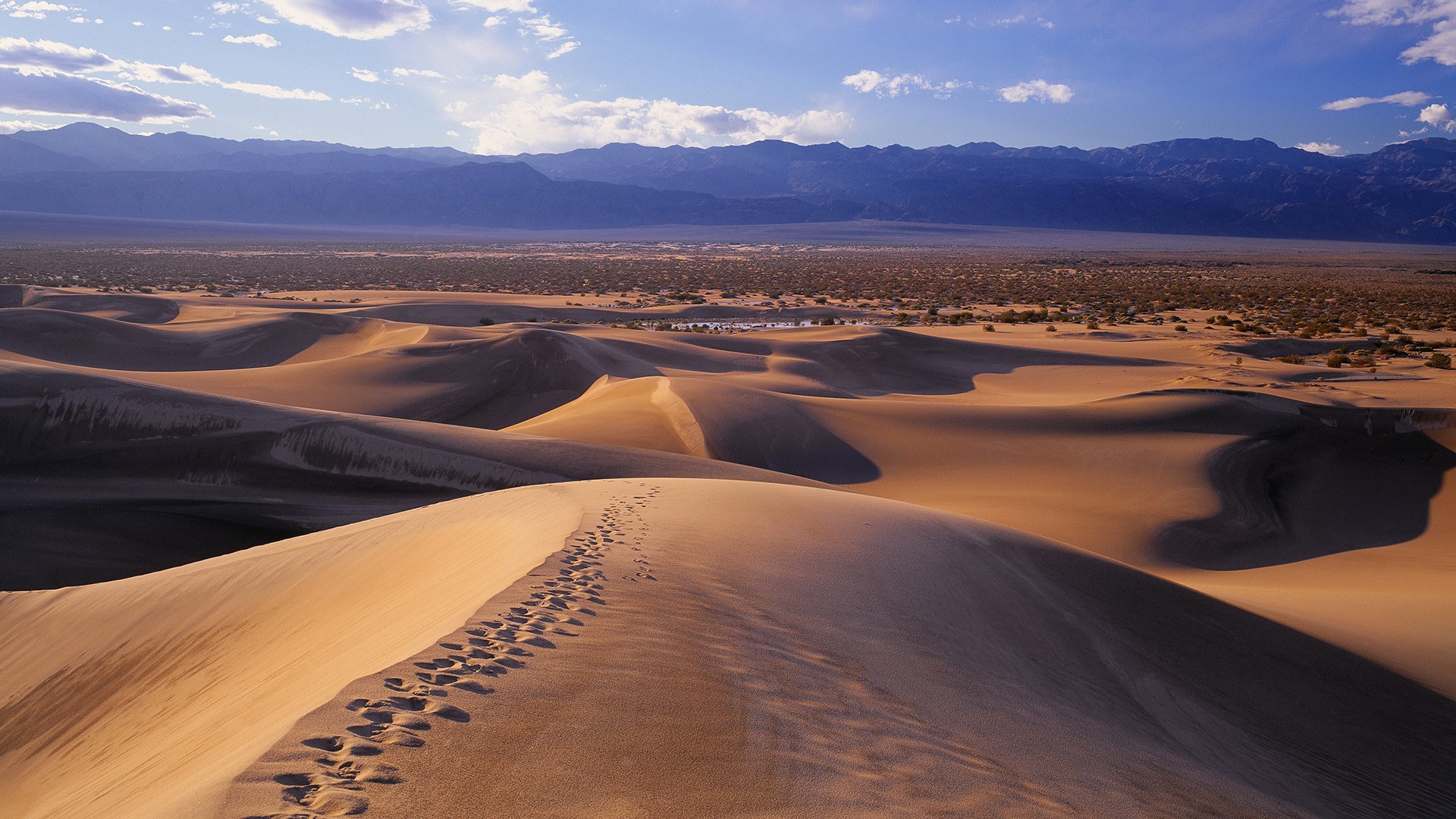 General 1920x1080 nature landscape desert mountains clouds dunes Death Valley California USA