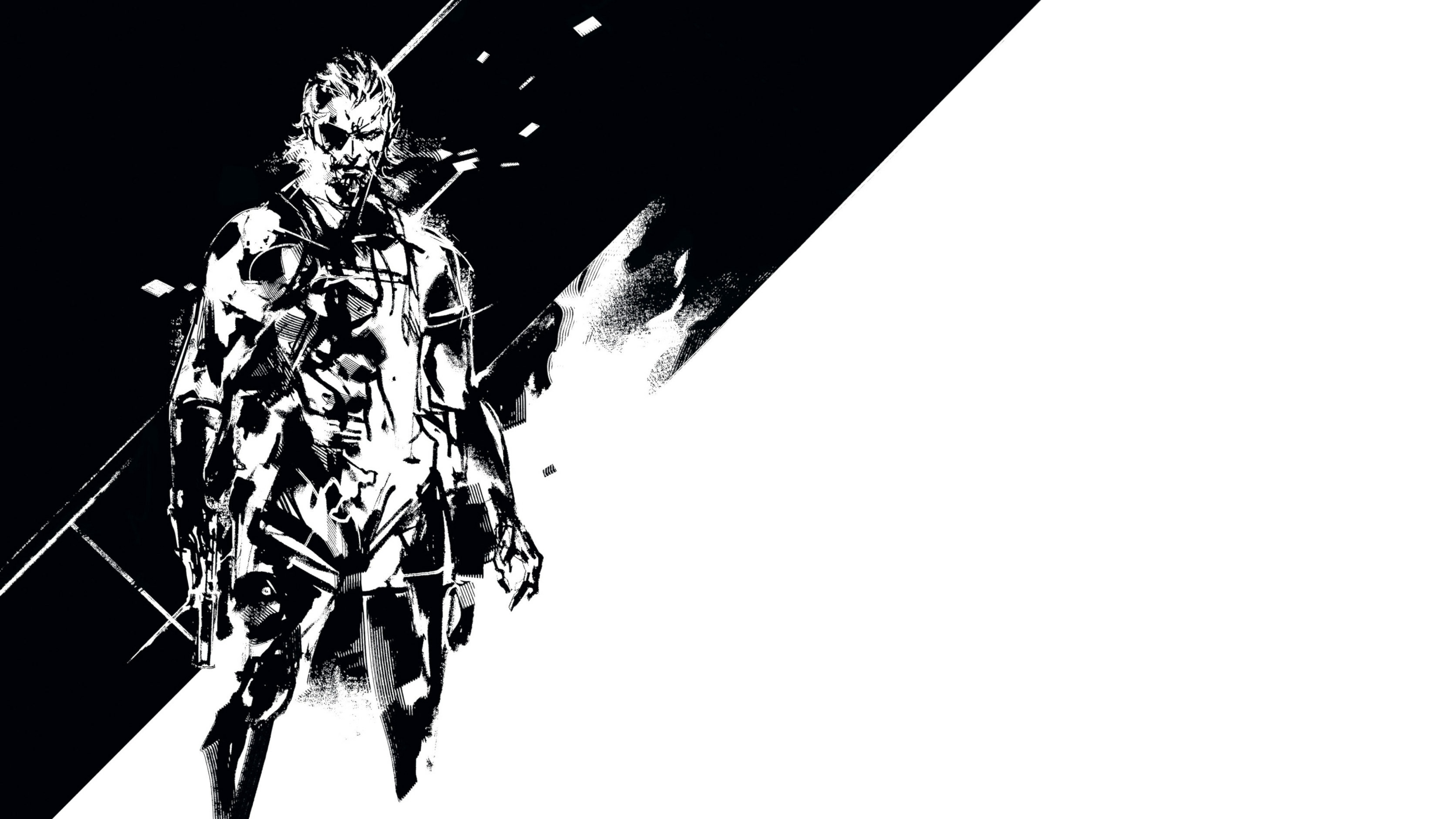 General 4754x2674 Metal Gear Solid Metal Gear Solid V: The Phantom Pain Big Boss video games simple background digital art