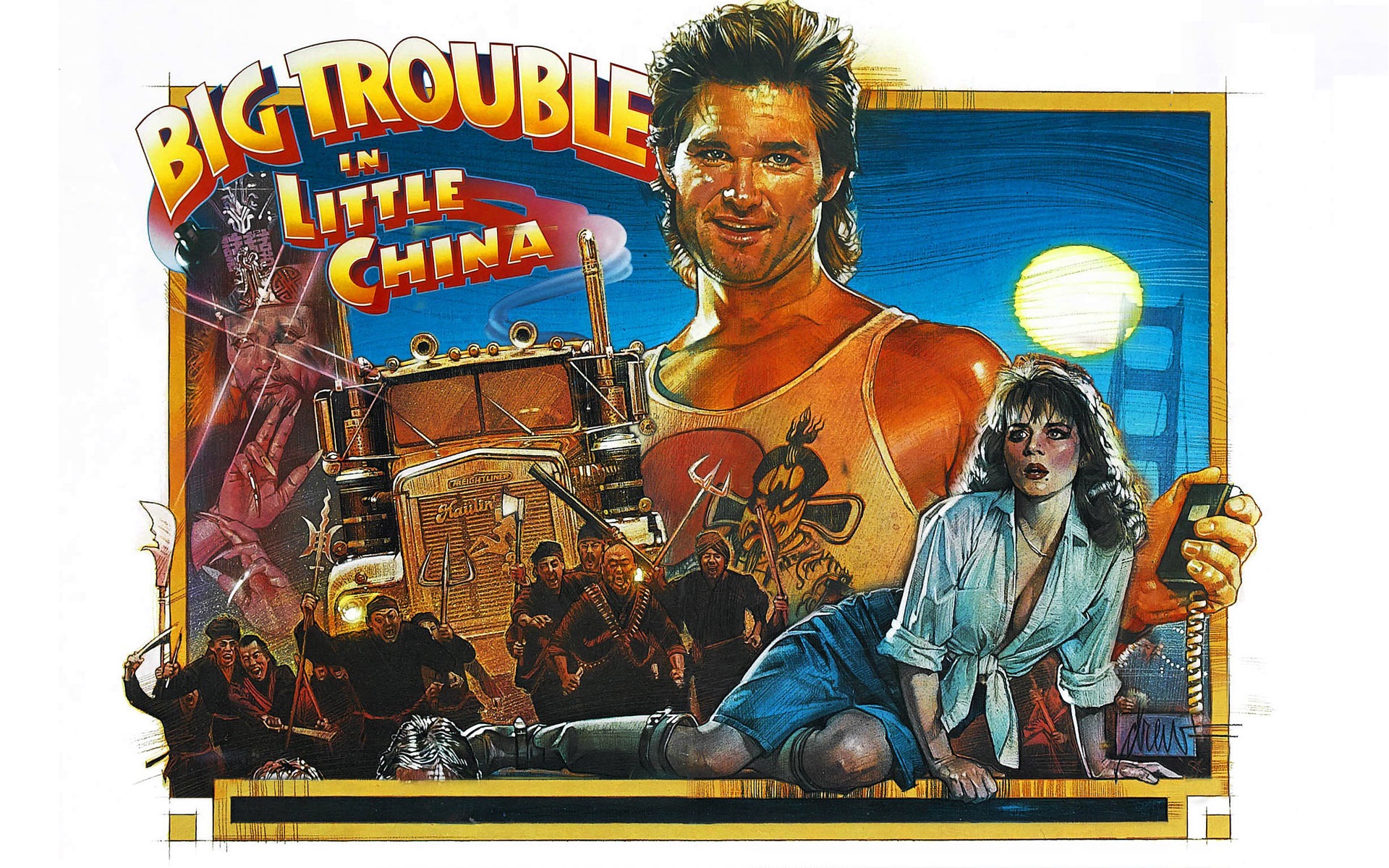 General 1920x1200 Big Trouble In Little China Jack Burton Gracie Law movie poster movies digital art