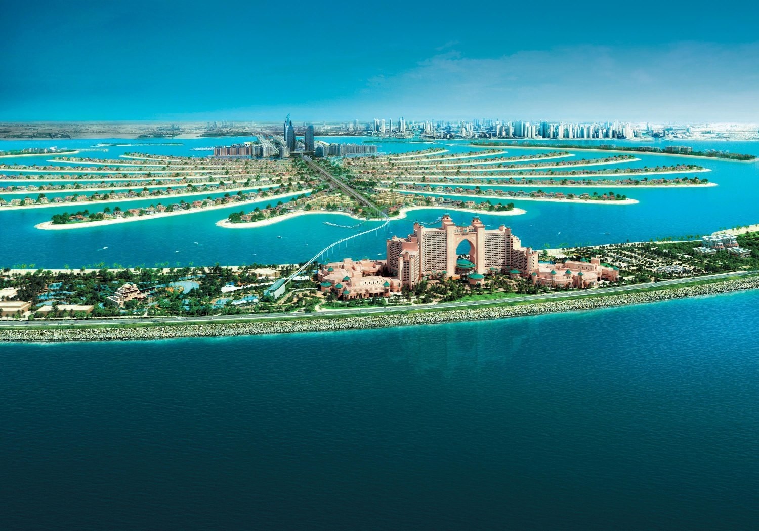 General 1500x1049 landscape photography cityscape modern urban aerial view architecture sea skyscraper Dubai United Arab Emirates