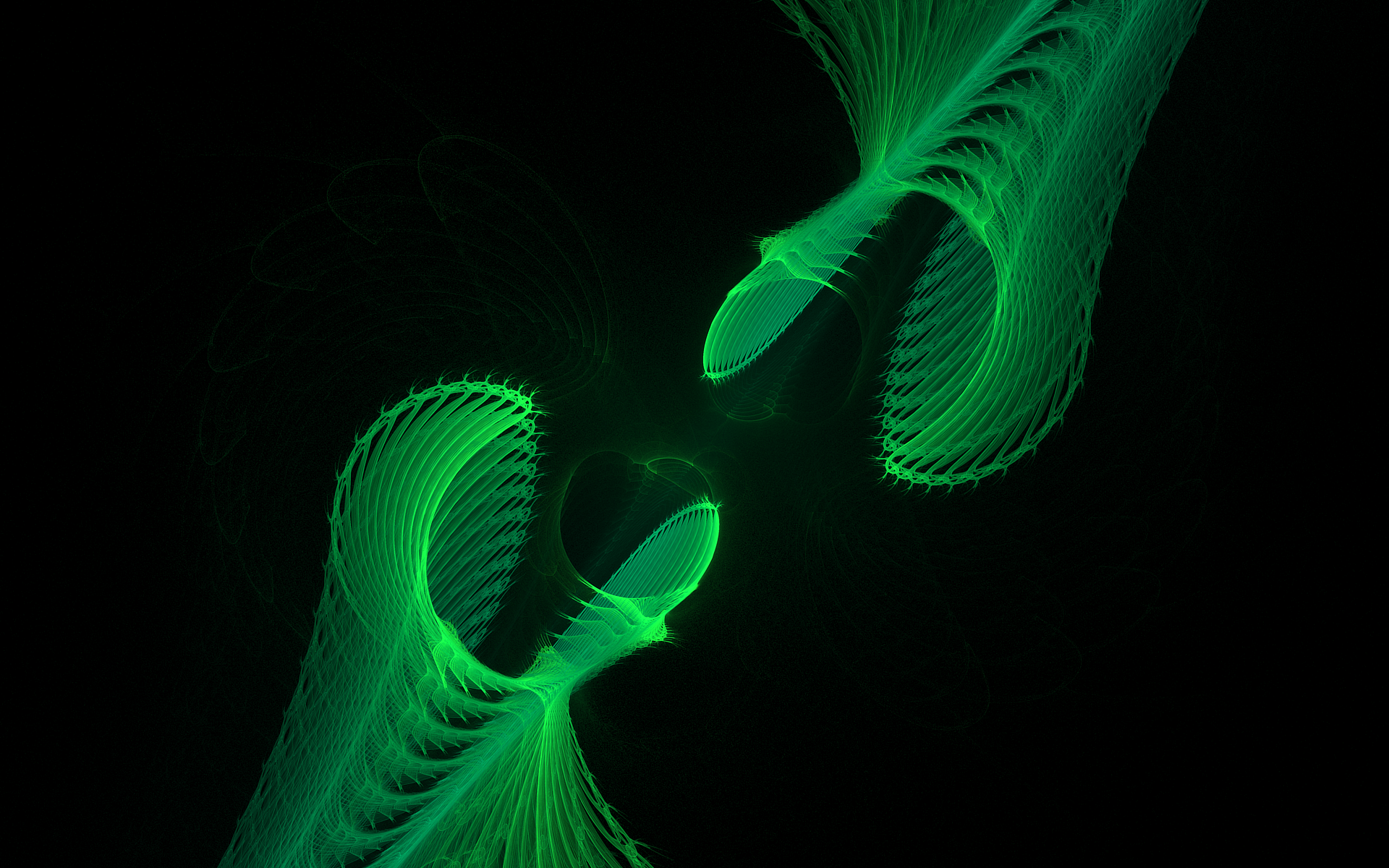 General 1920x1200 abstract fractal digital art green simple background